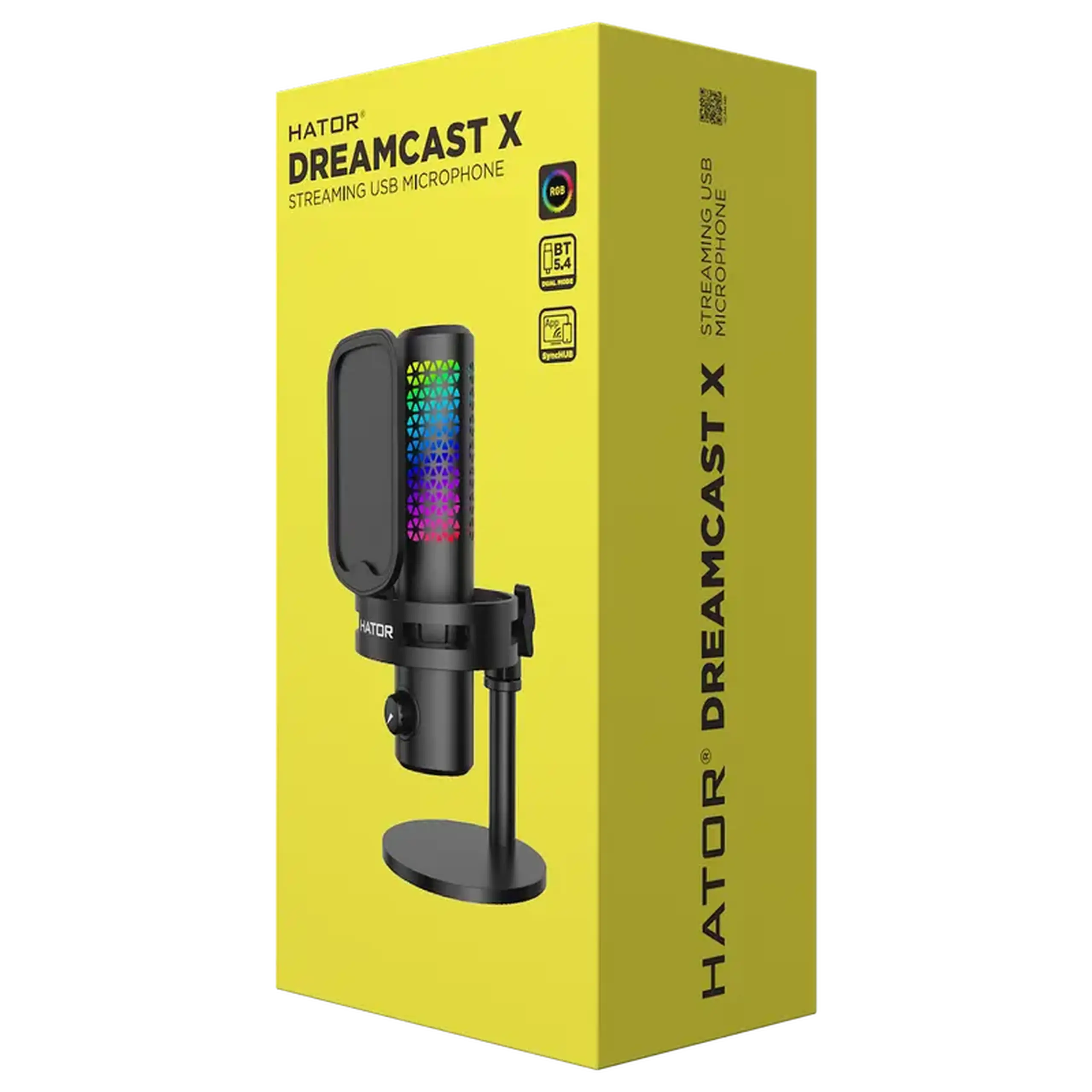 Microfon pentru calculator HATOR Dreamcast X RGB, Cu fir, Negru