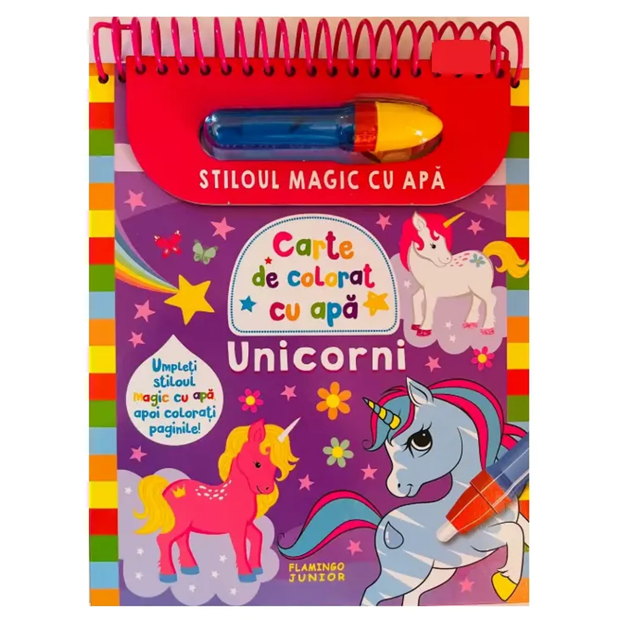 Carte de colorat cu apa Unicorni