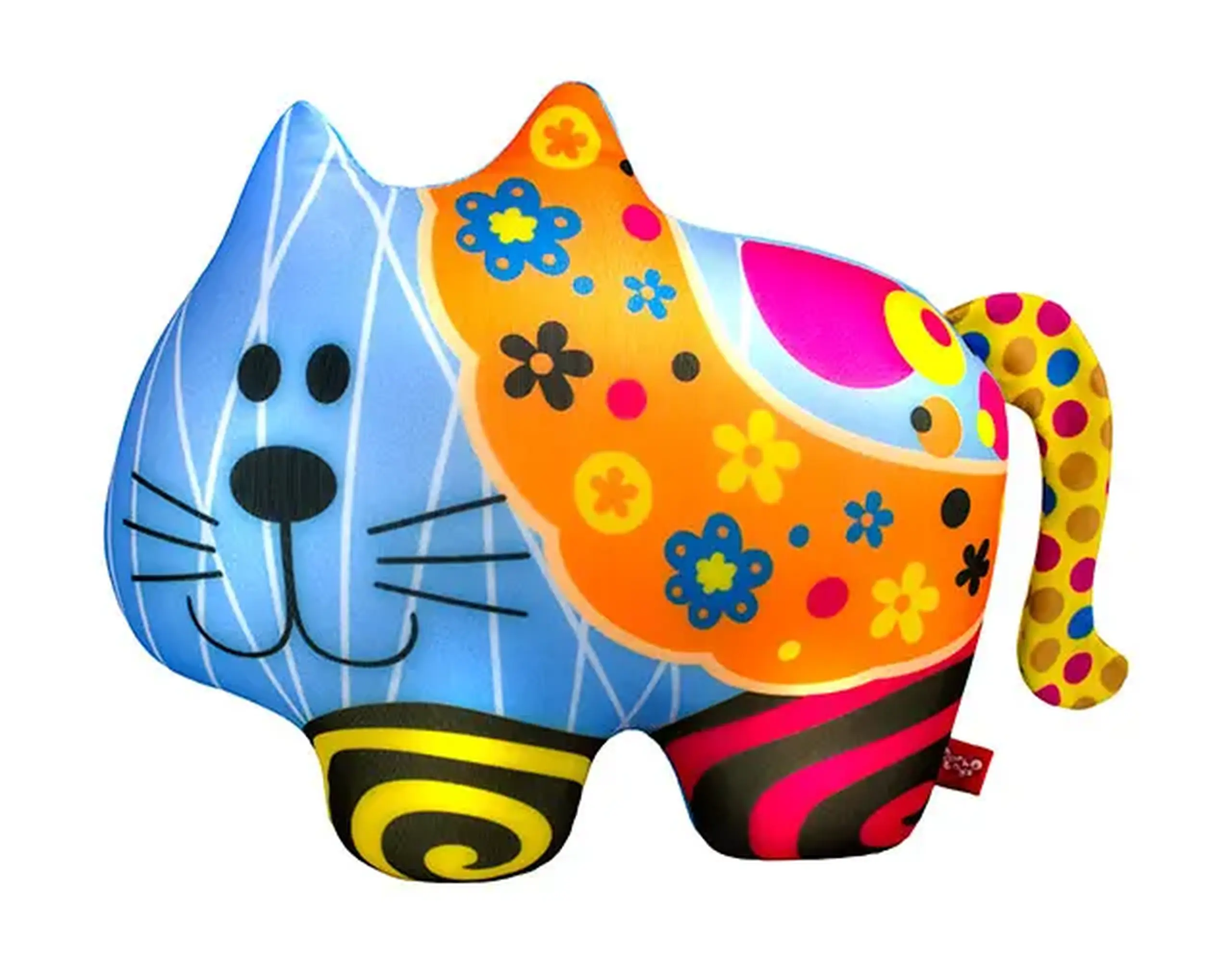 Jucarie moale antistres cu granule (SOFT TOYS-62) Motan Floricica