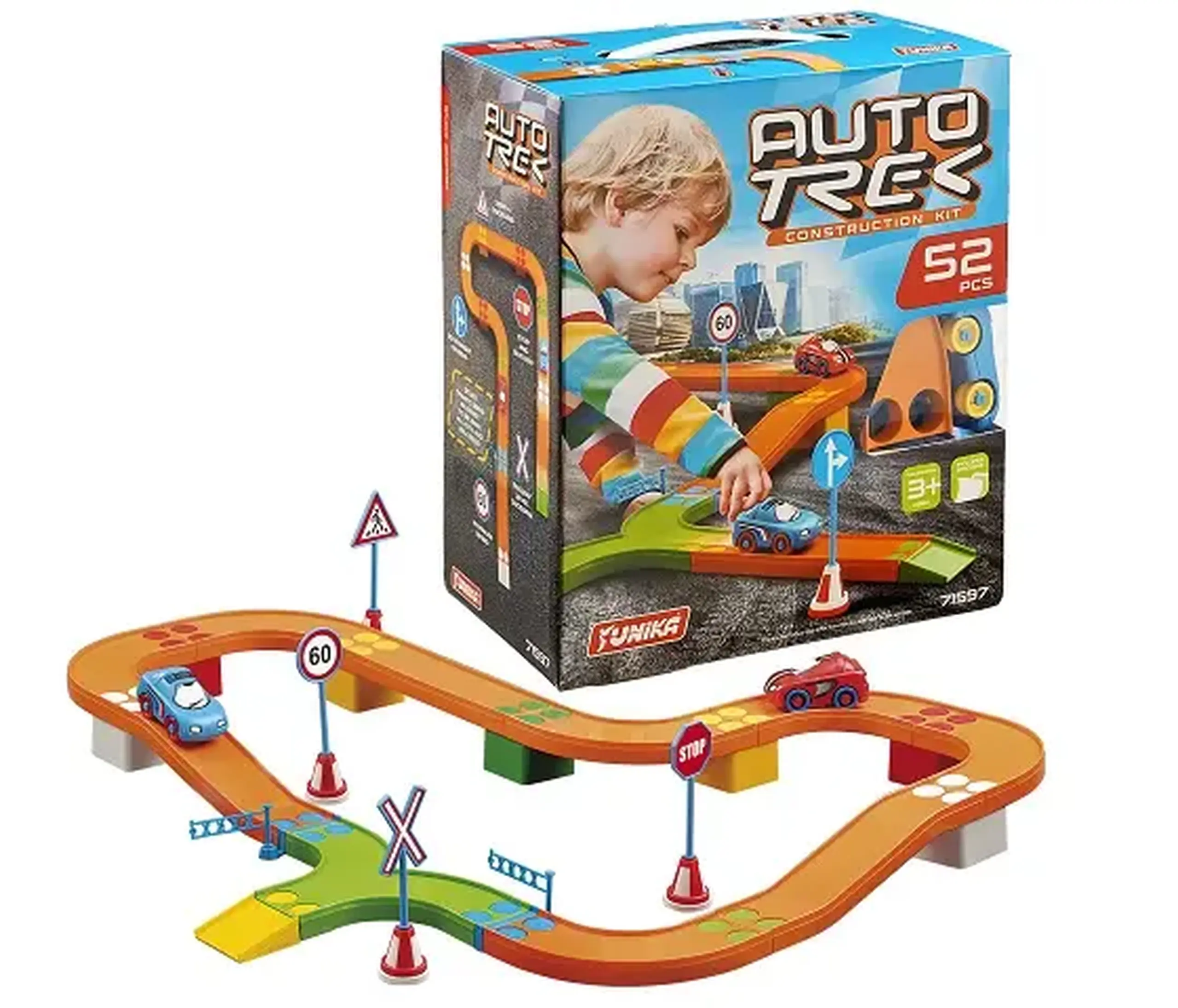 Set constructor Autotrek (52 piese) cutie