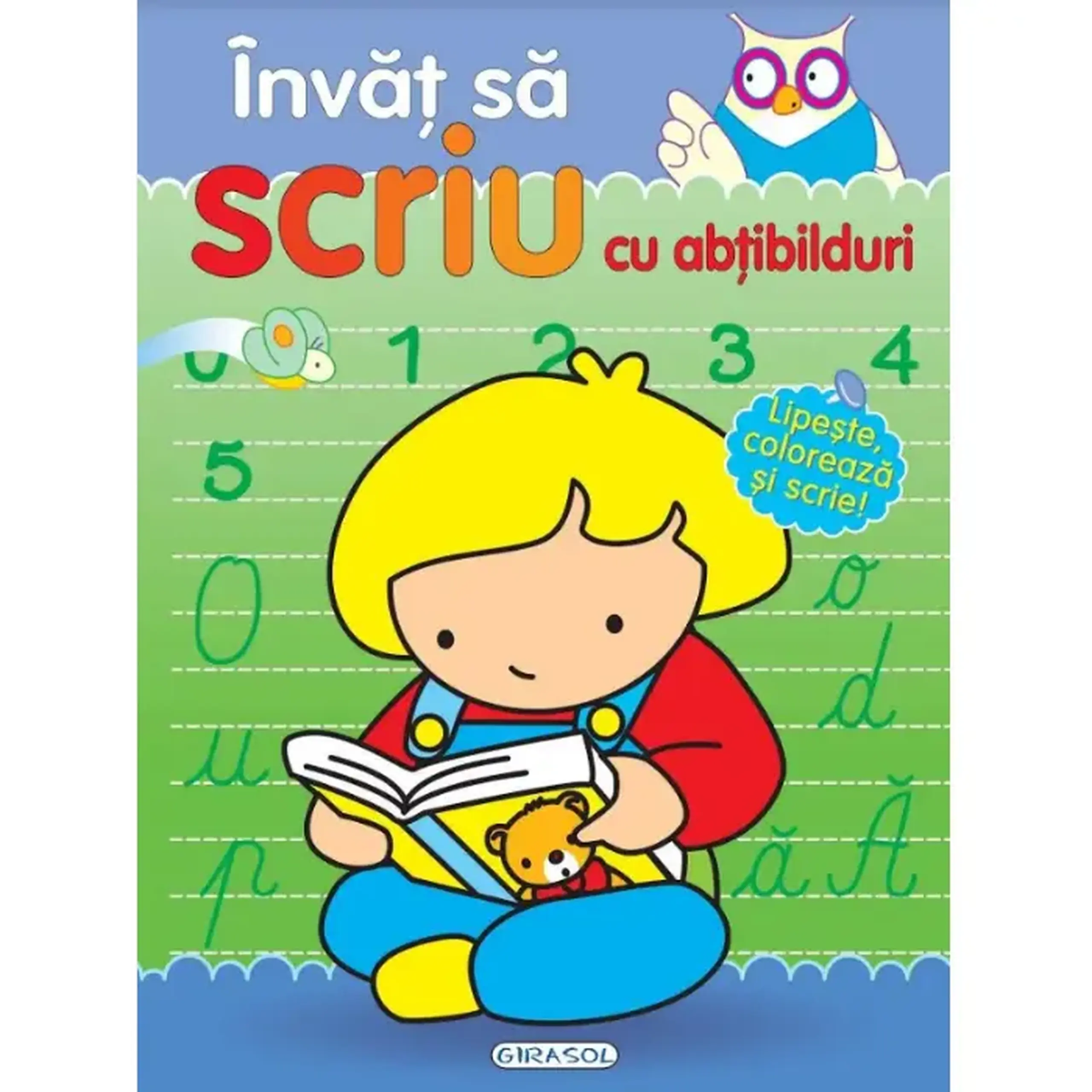 Invat sa scriu cu abtibilduri_Girasol