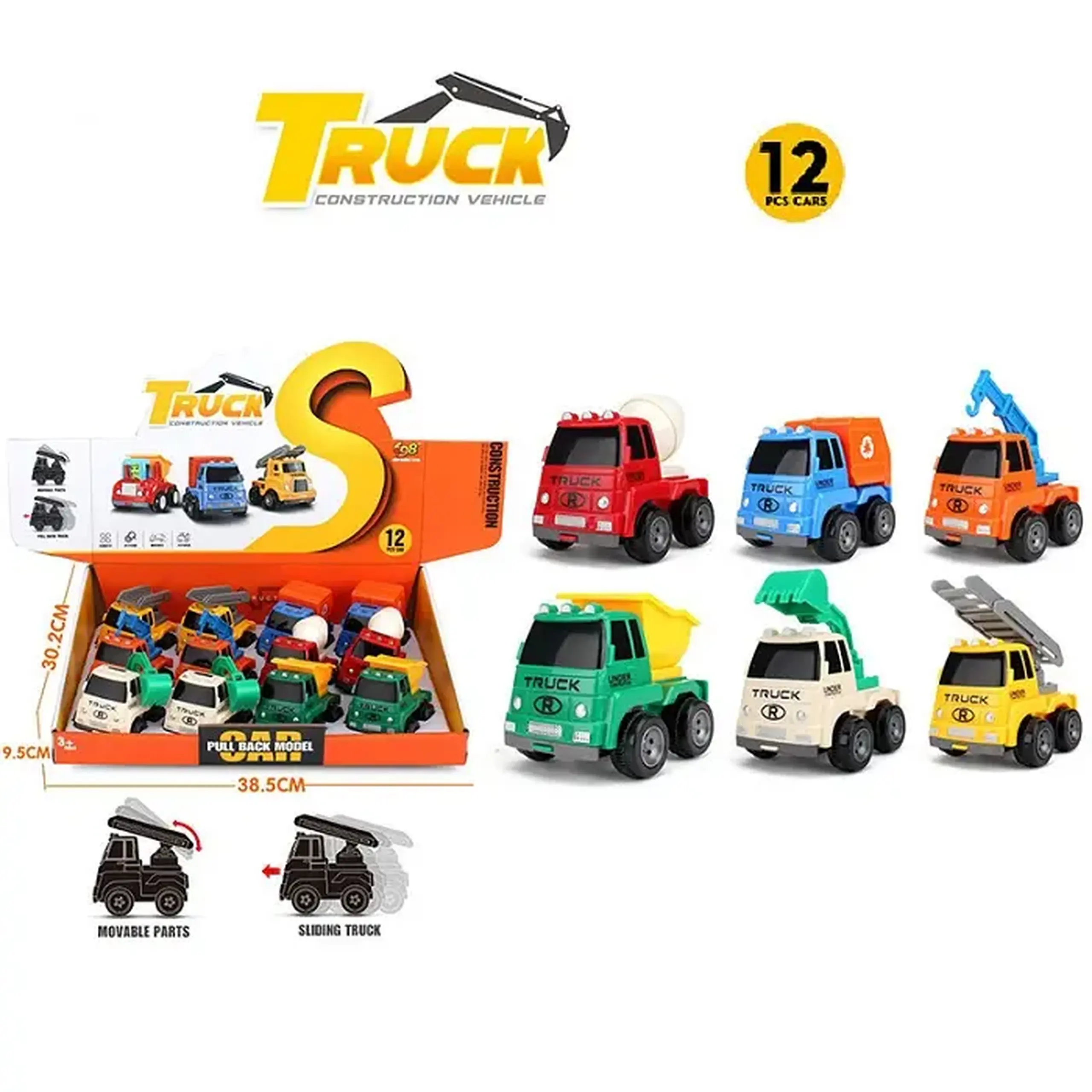 Set masini (12buc) (instructiune in romana)