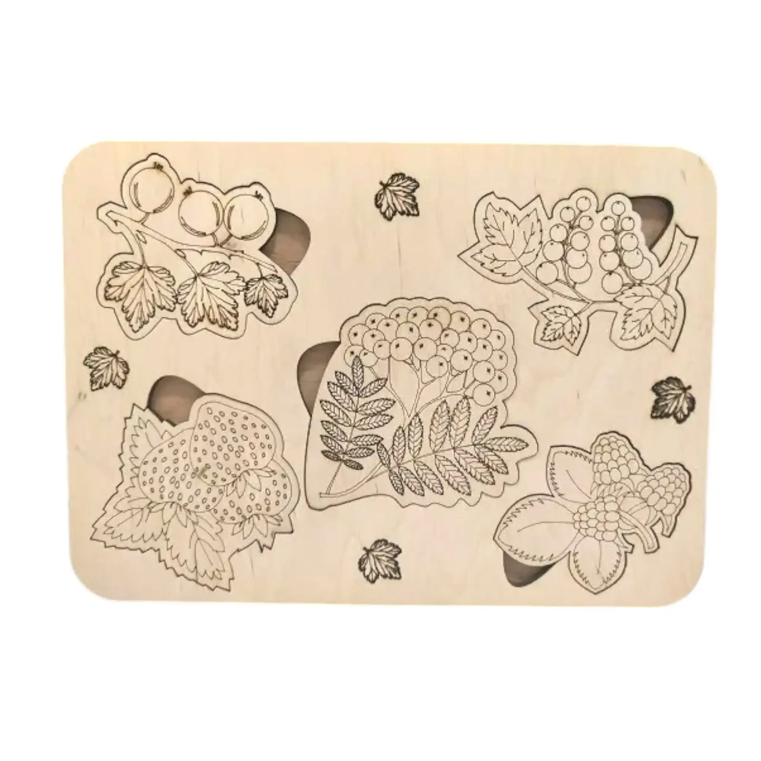 Puzzle din lemn (FRUCTE DE PADURE) 36 991