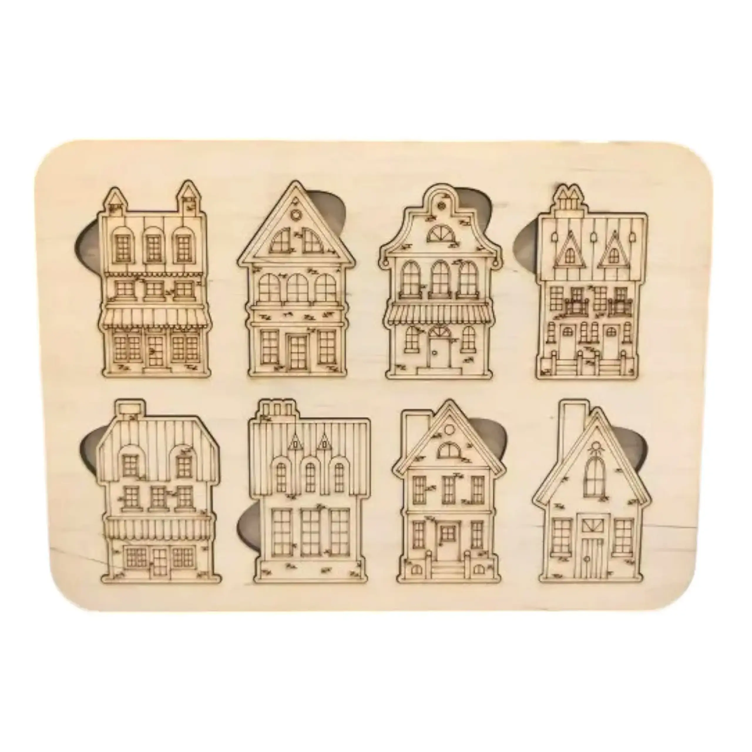 Puzzle din lemn (CASE) 38 789