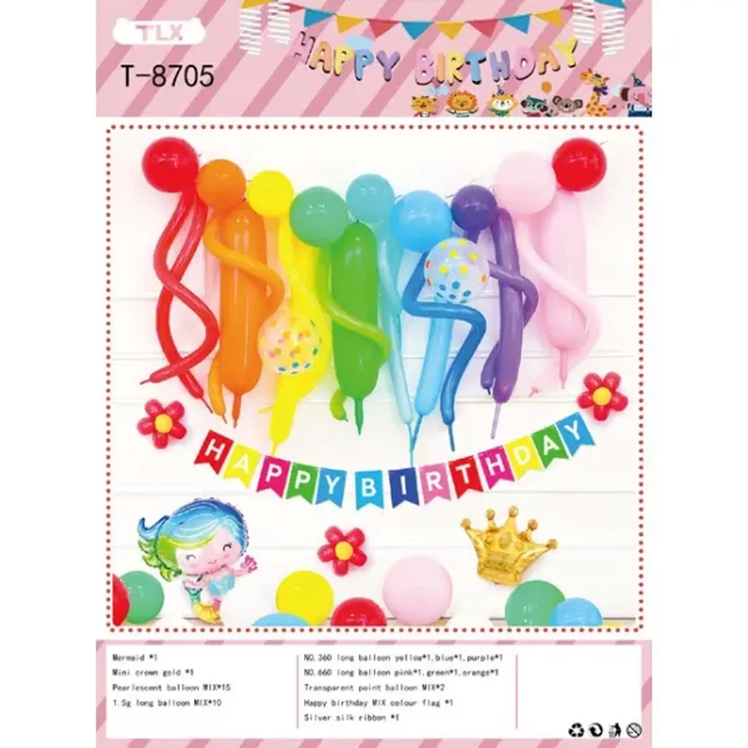 Set baloane Party pentru fete – 45 752