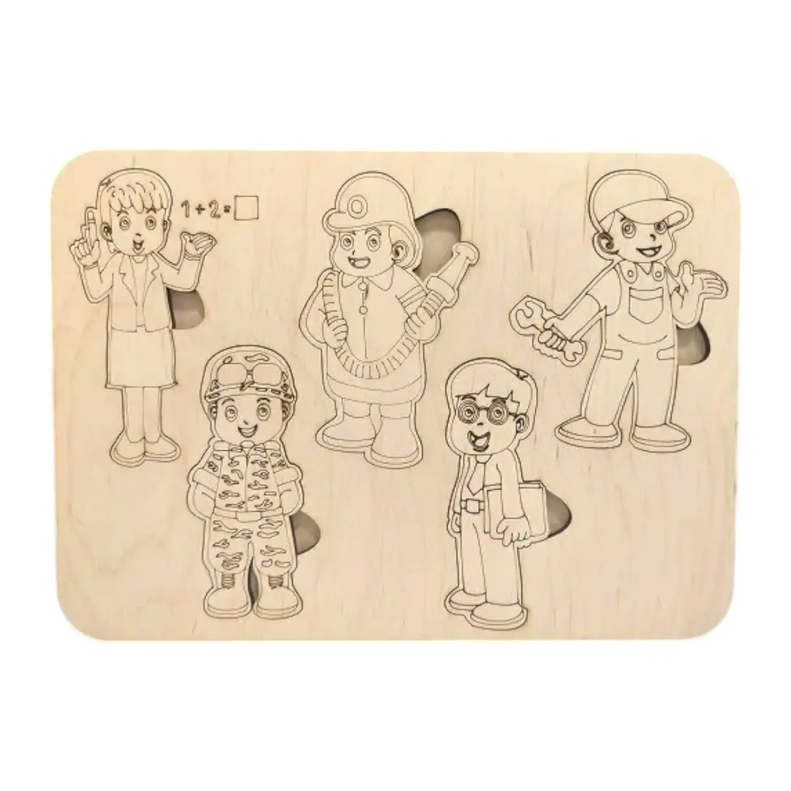 Puzzle din lemn (PROFESII 2)