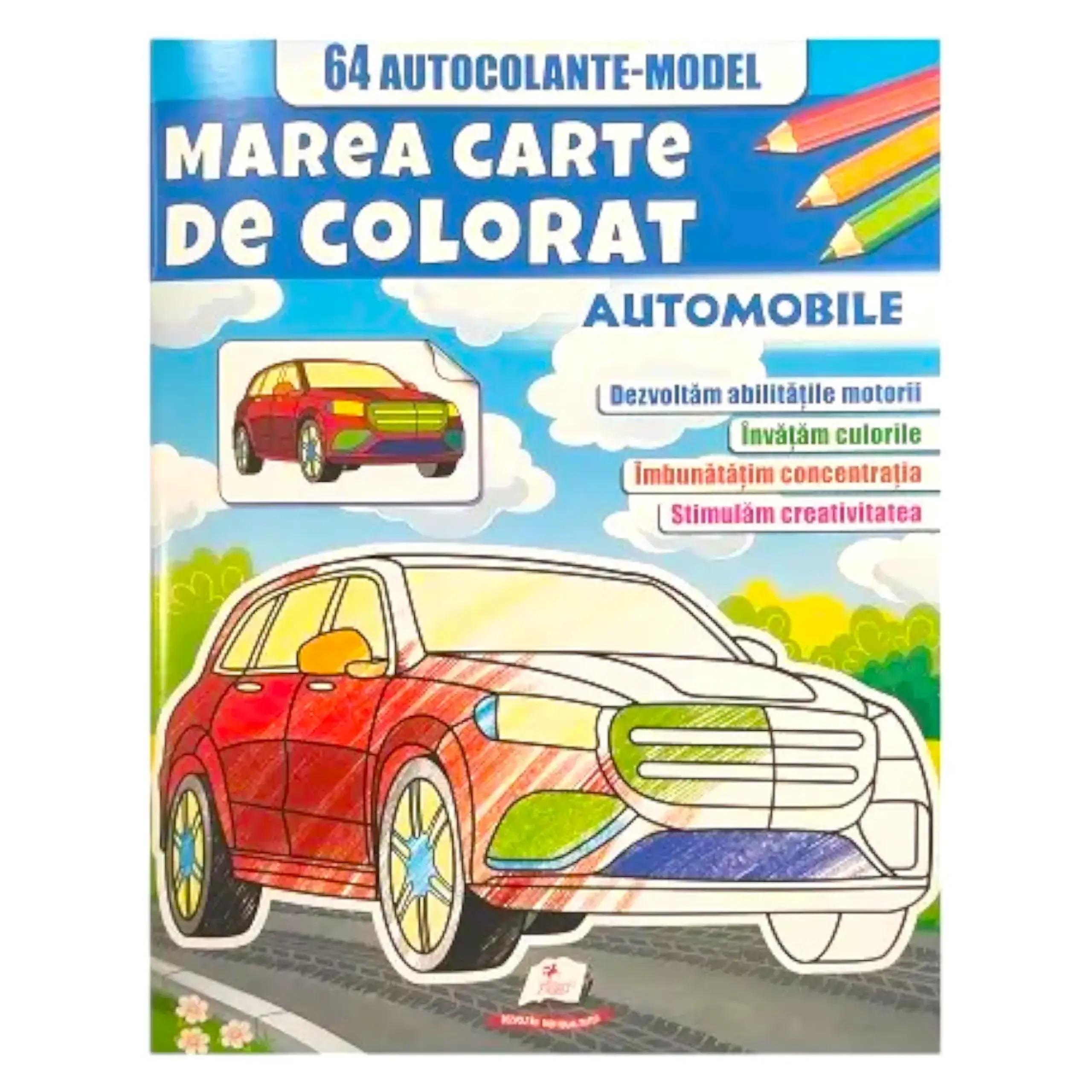 Marea cartea de colorat+autocol_Automobile