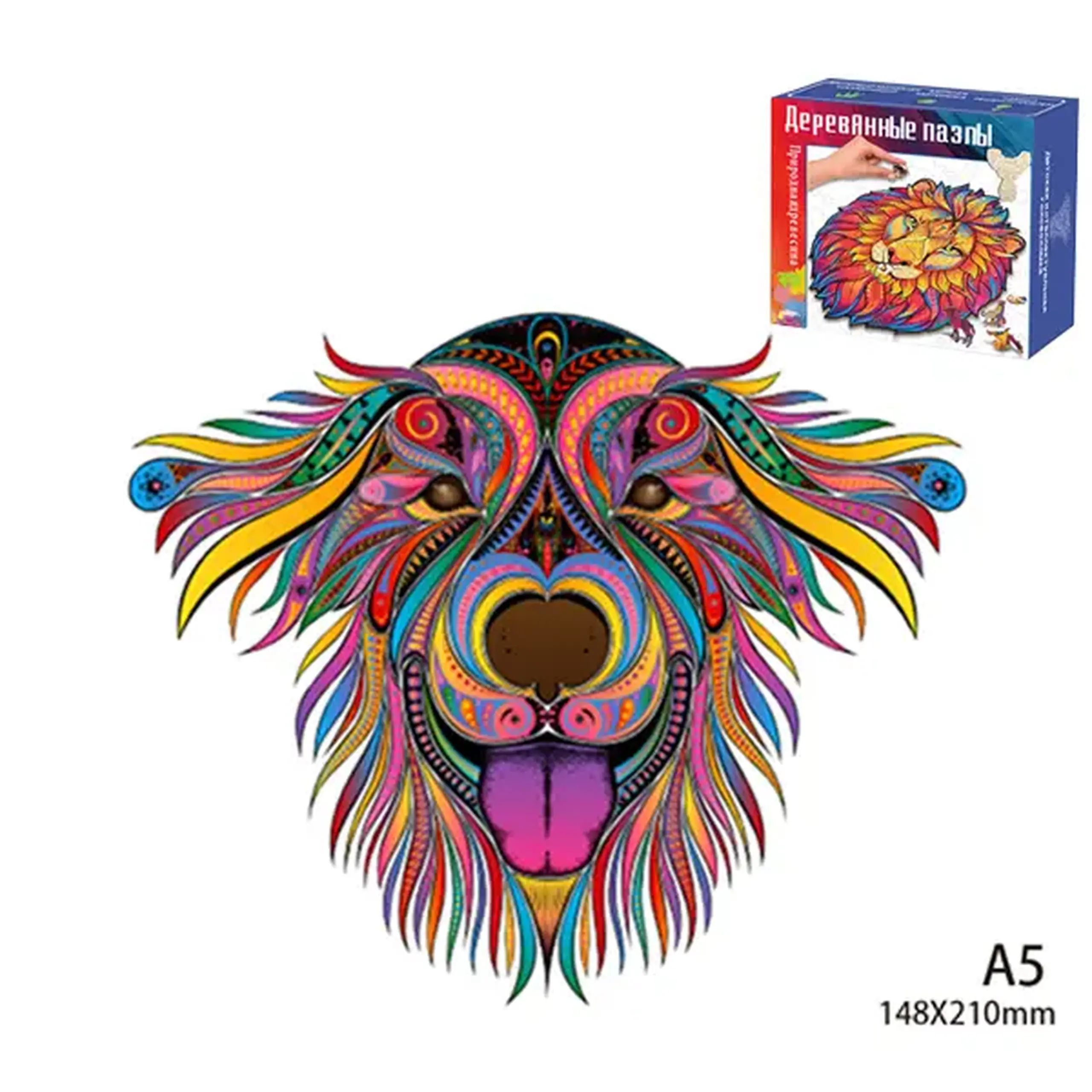Puzzle din lemn (cu piese-animale) 42 561