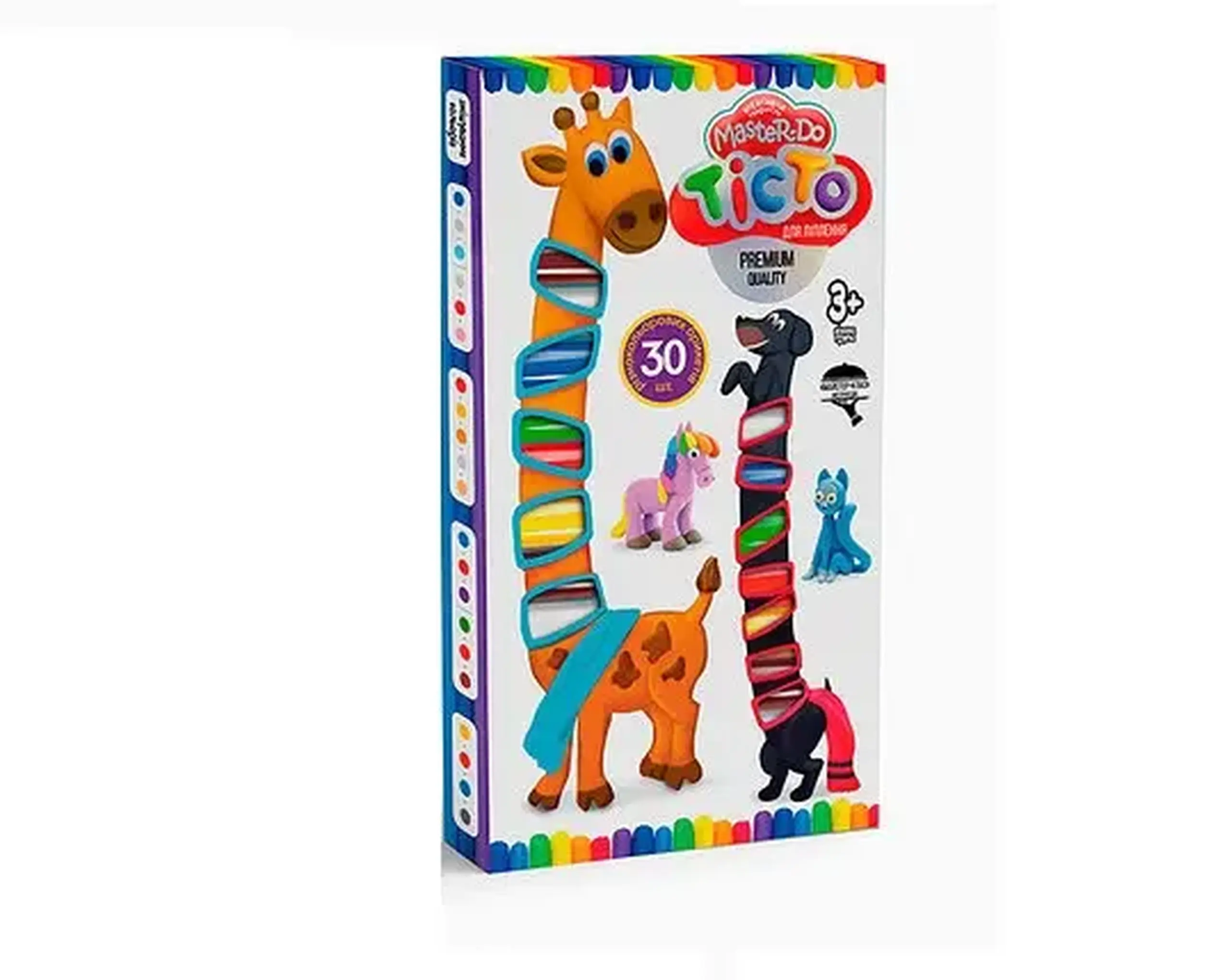 Set de creatie Aluat pentru modelare MASTER DO, 30 culori econom