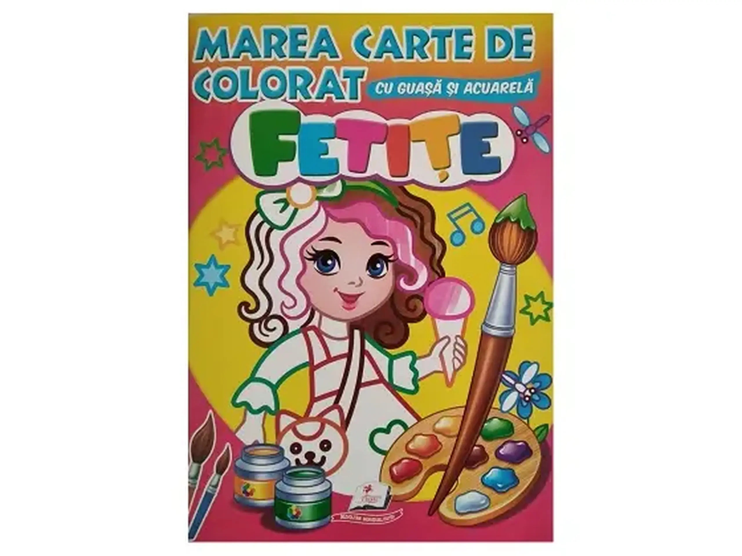Marea carte de colorat acuarela - Fetite