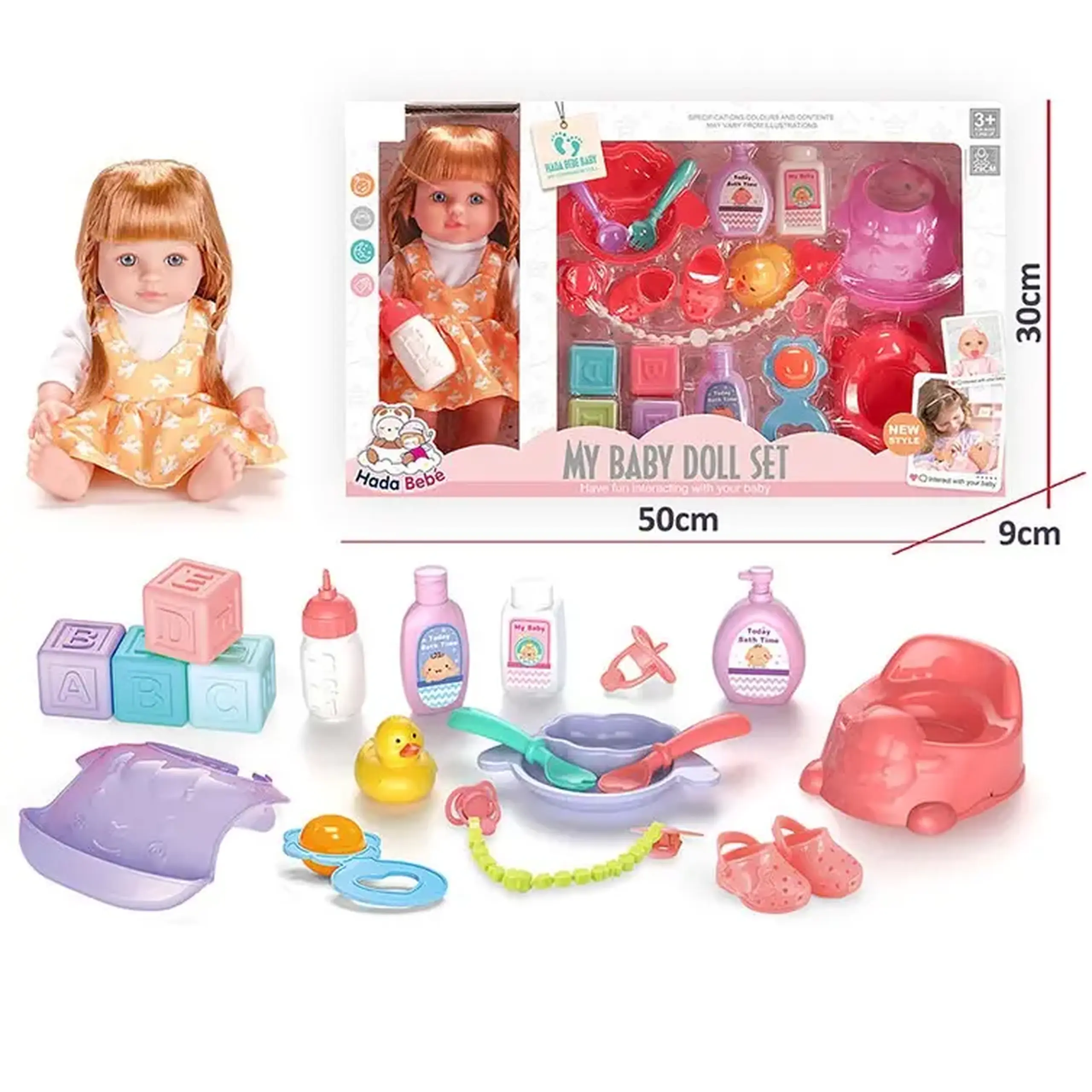 Papusa cu accesorii cu sunet (instructiune in romana)