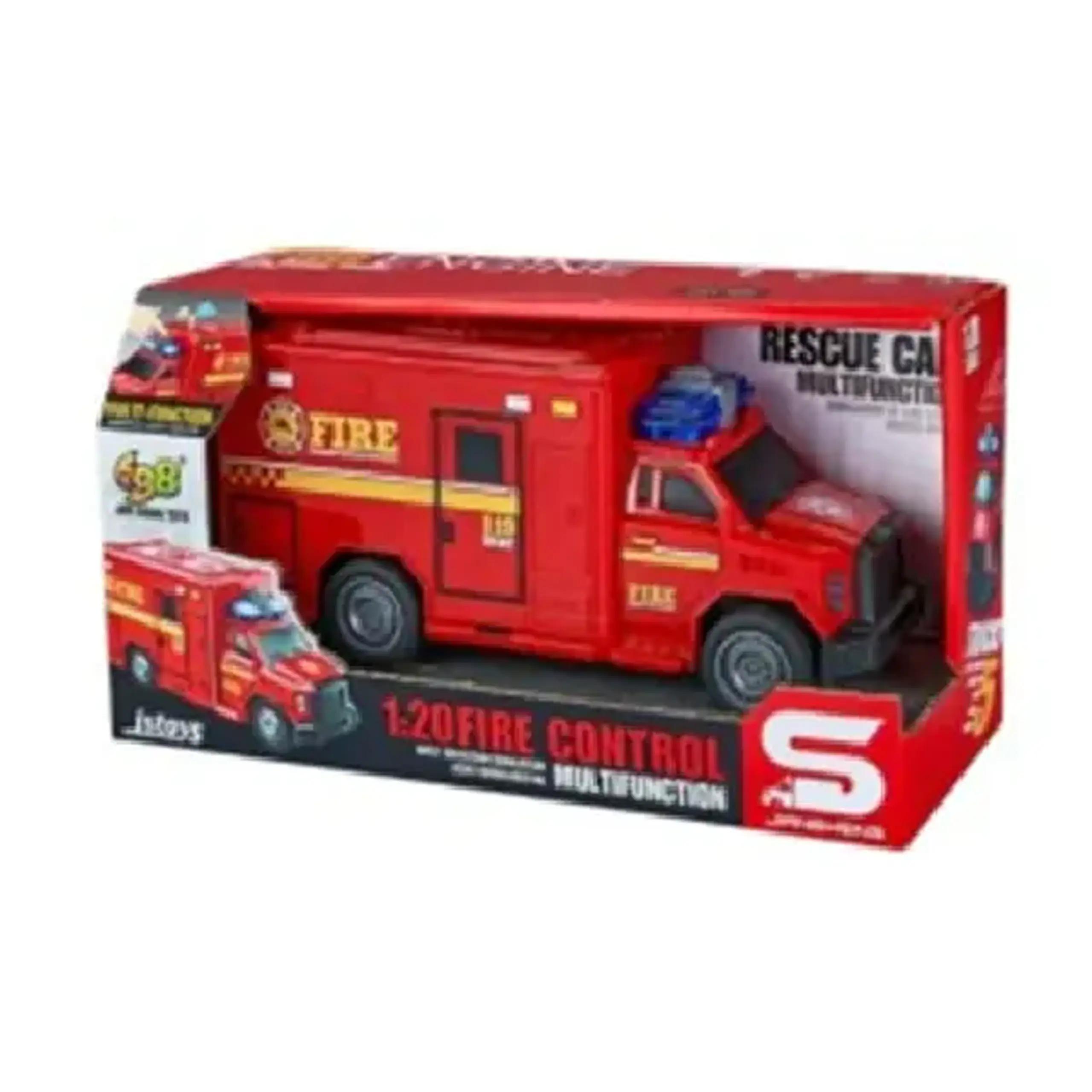 Camion Pompieri cu frictiune, sunete si lumini, 1:20