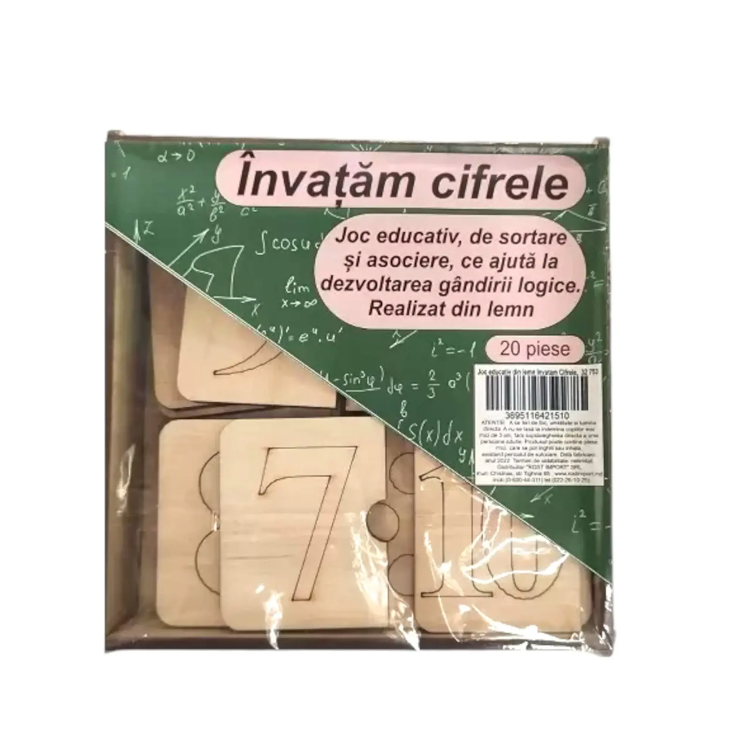 Joc educativ din lemn Invatam Cifrele 32 753