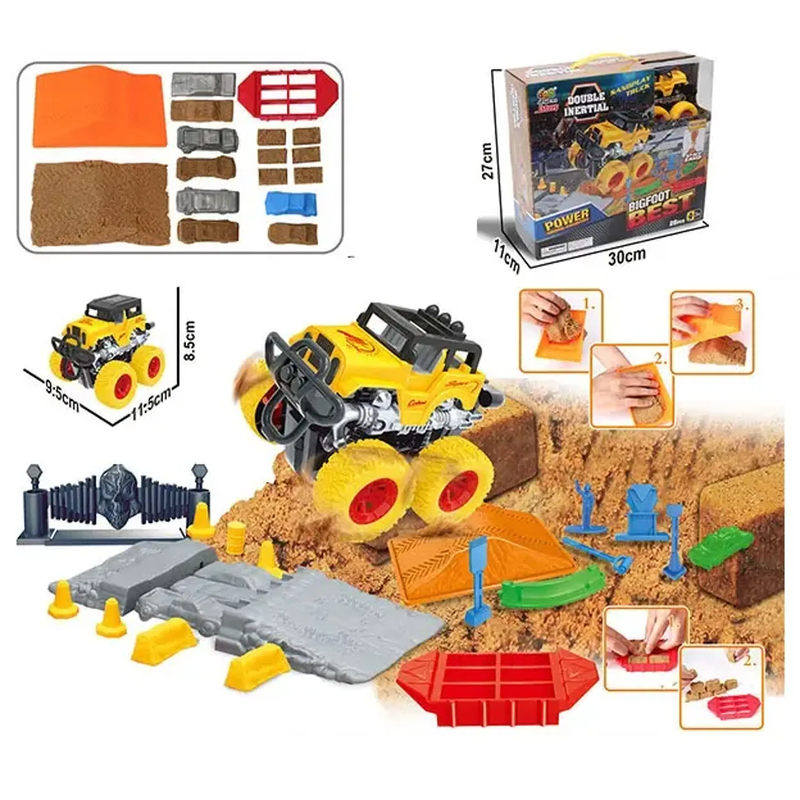 Set masina cu accesorii (instructiune in romana)
