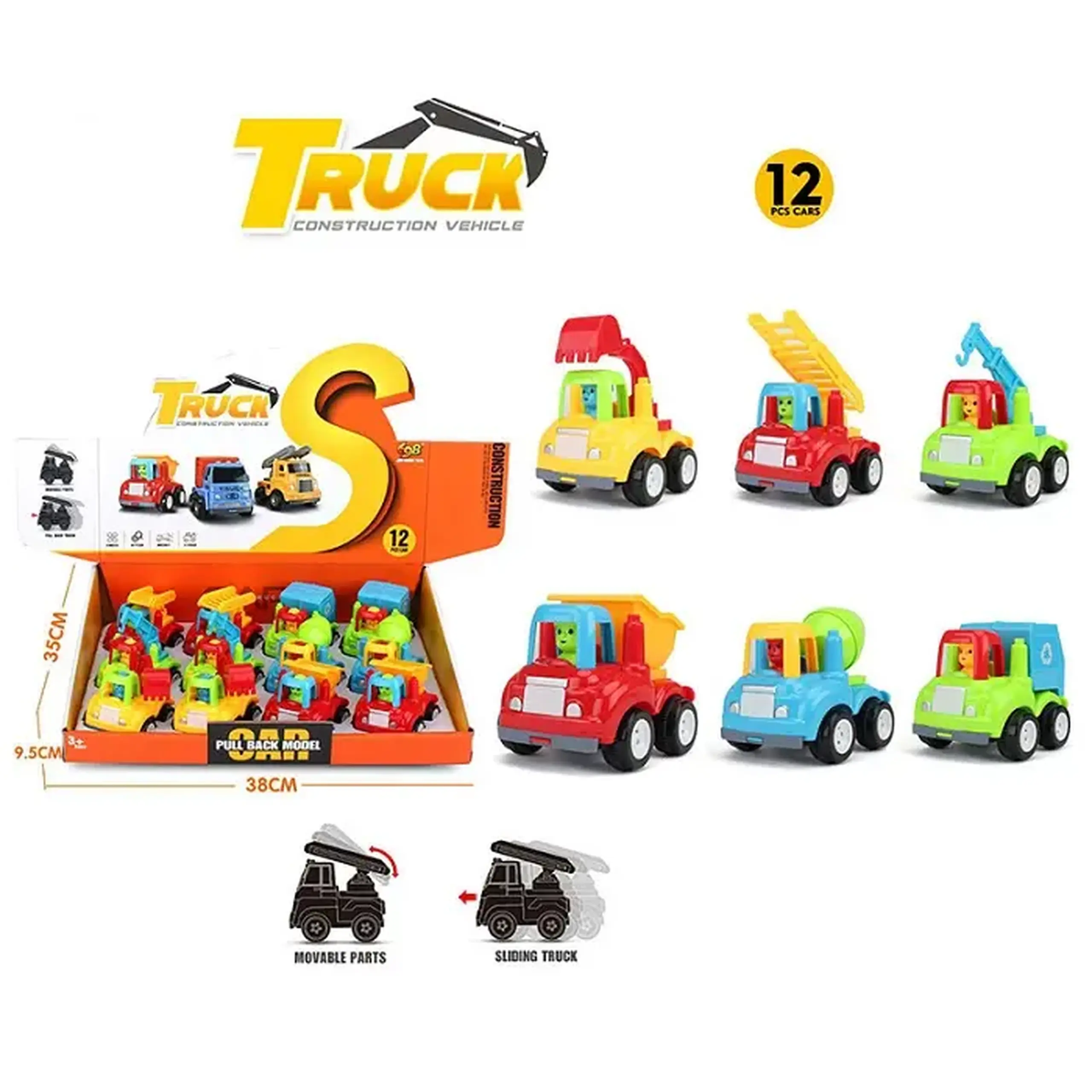 Set masini (12buc) (instructiune in romana)