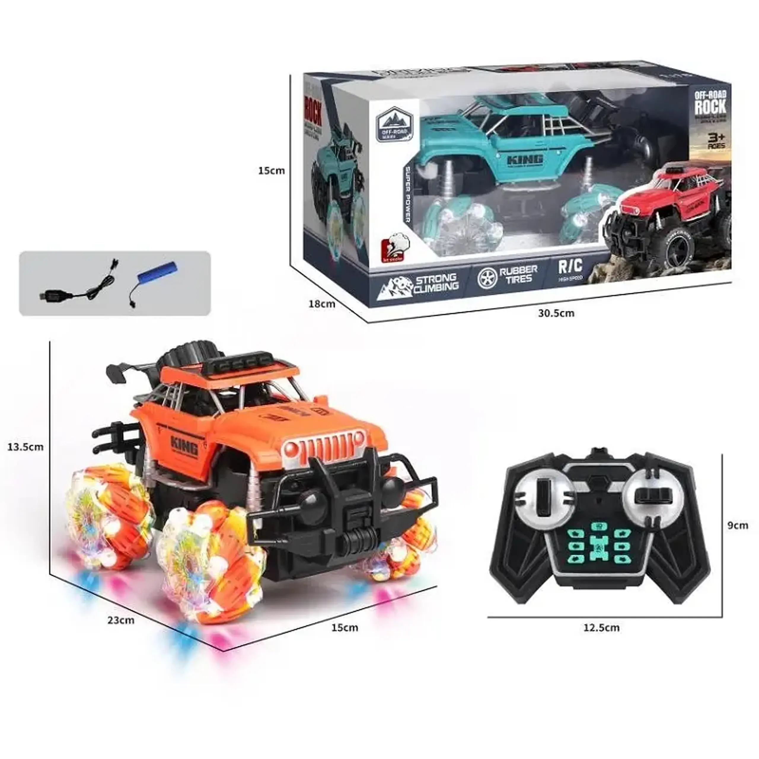 Masina cu R/C cu lumini