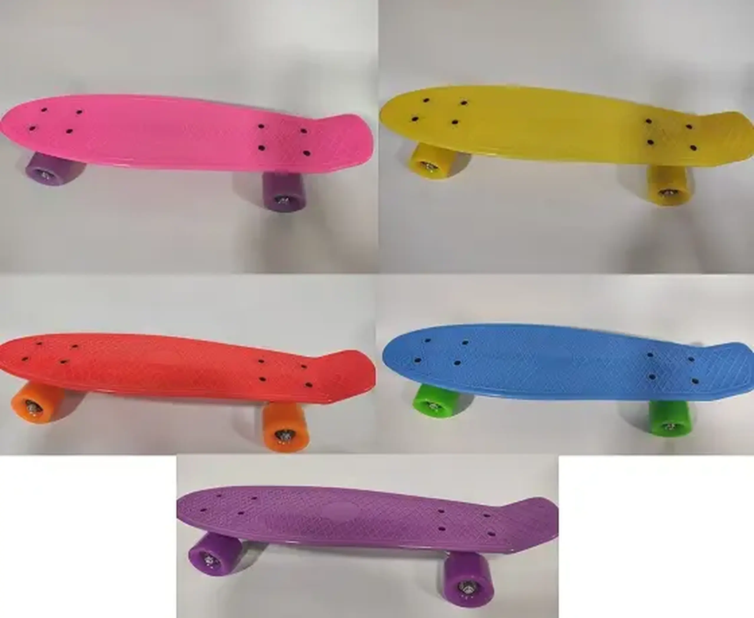 Pennyboard din plastic, roti PU cu lumini