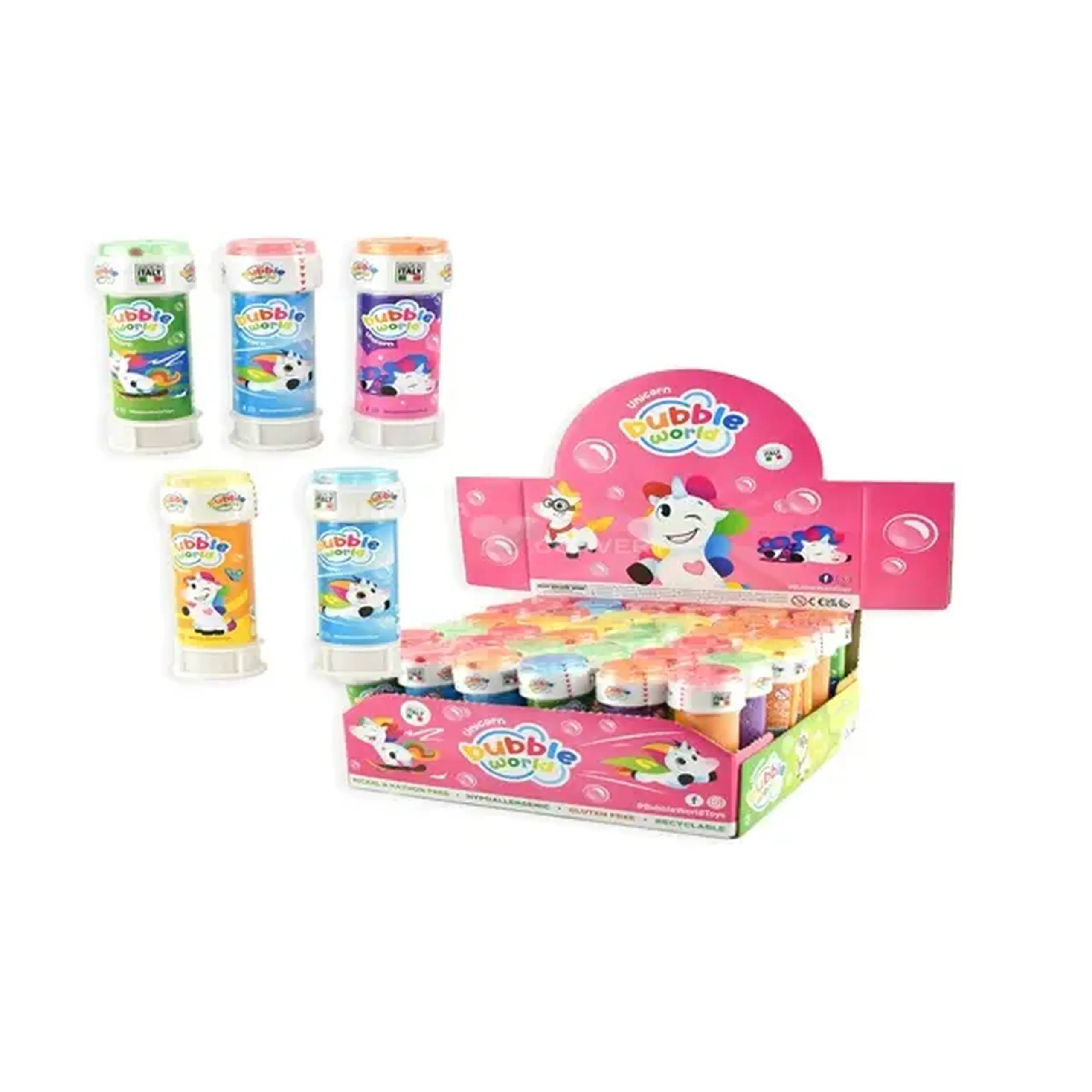 Set bule de sapun unicorn 36 buc 60 ml
