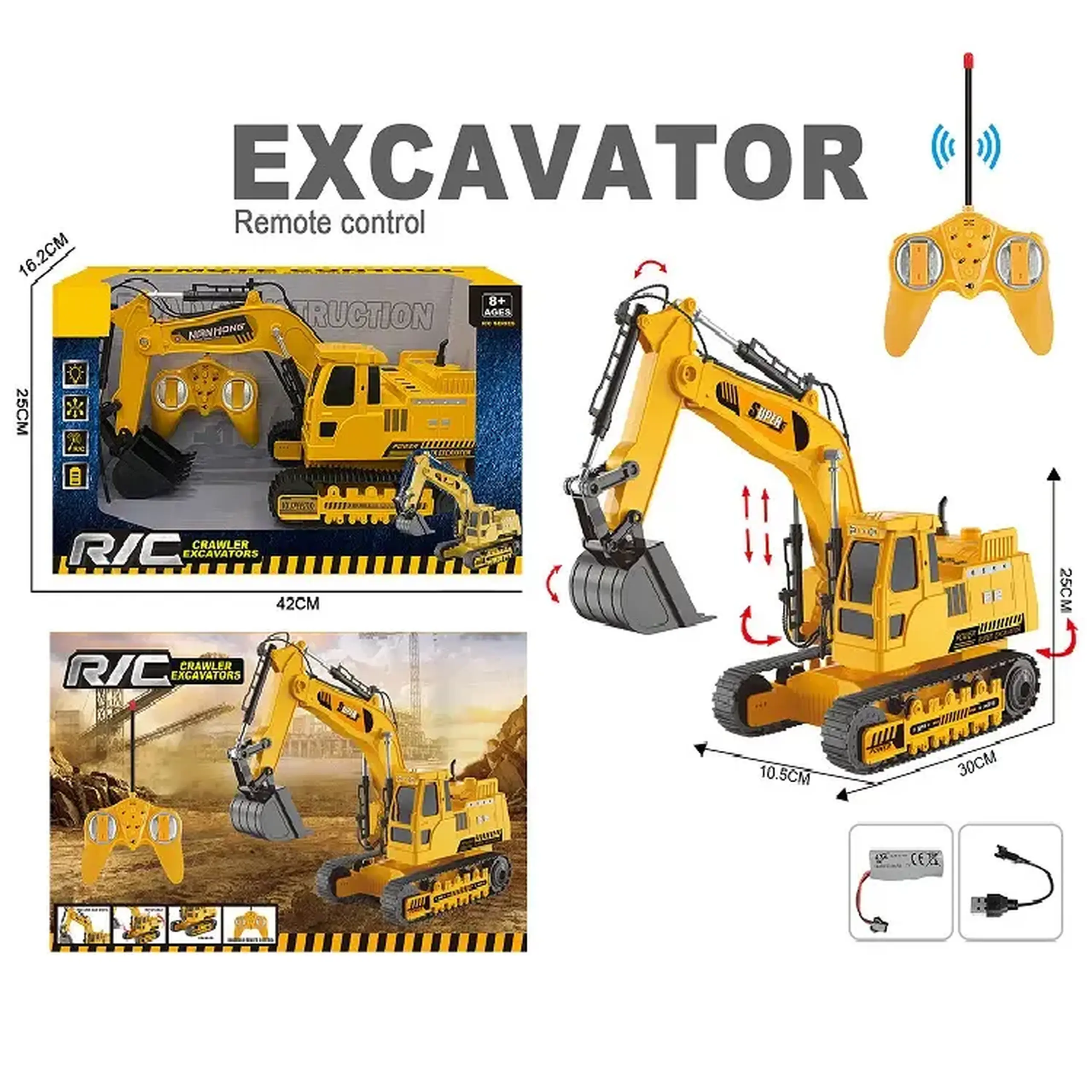 Masina excavator cu R/C (instructiune in romana)