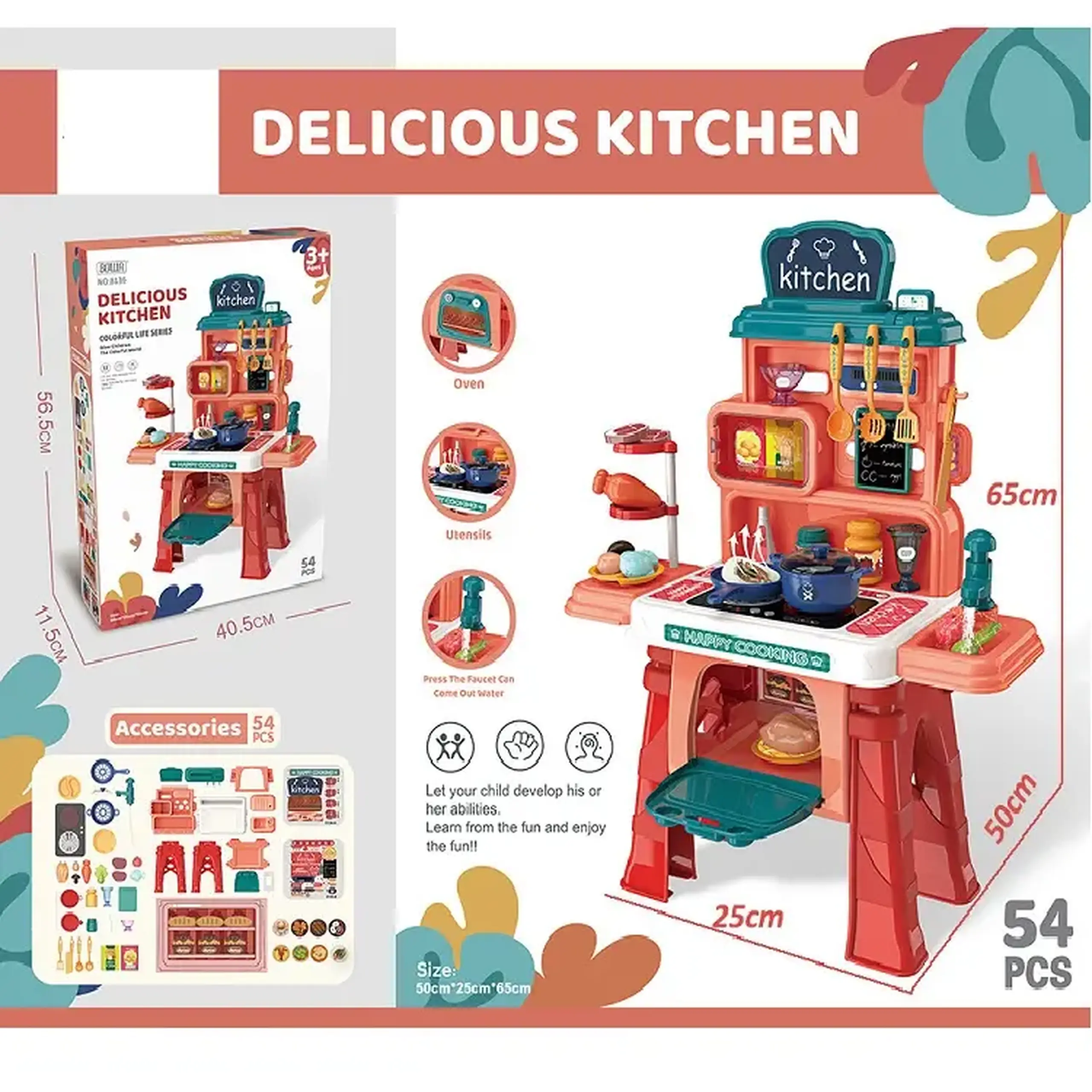 Set bucatarie (54pcs) (instructiune in romana)