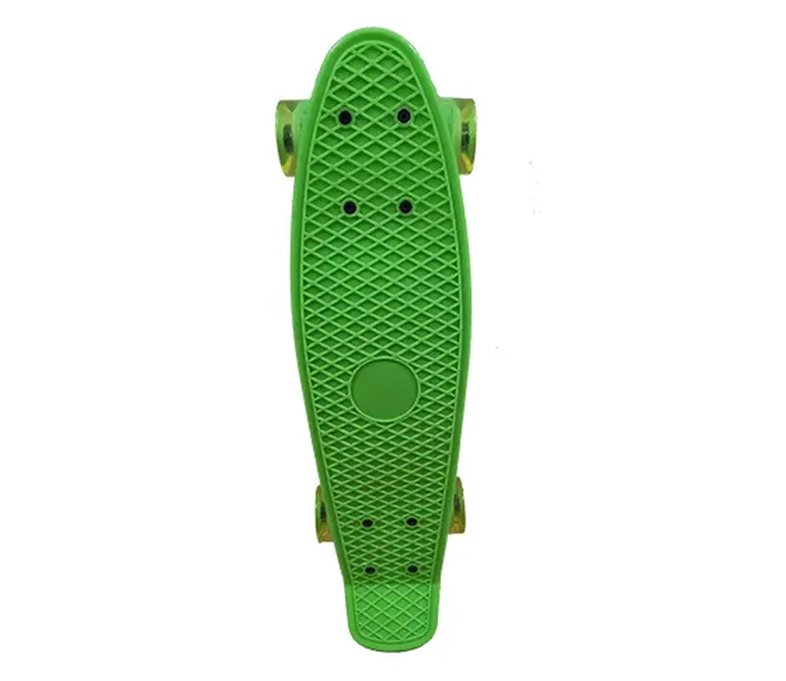 Pennyboard cu fixare din aluminiu, roti din cauciuc cu lumini