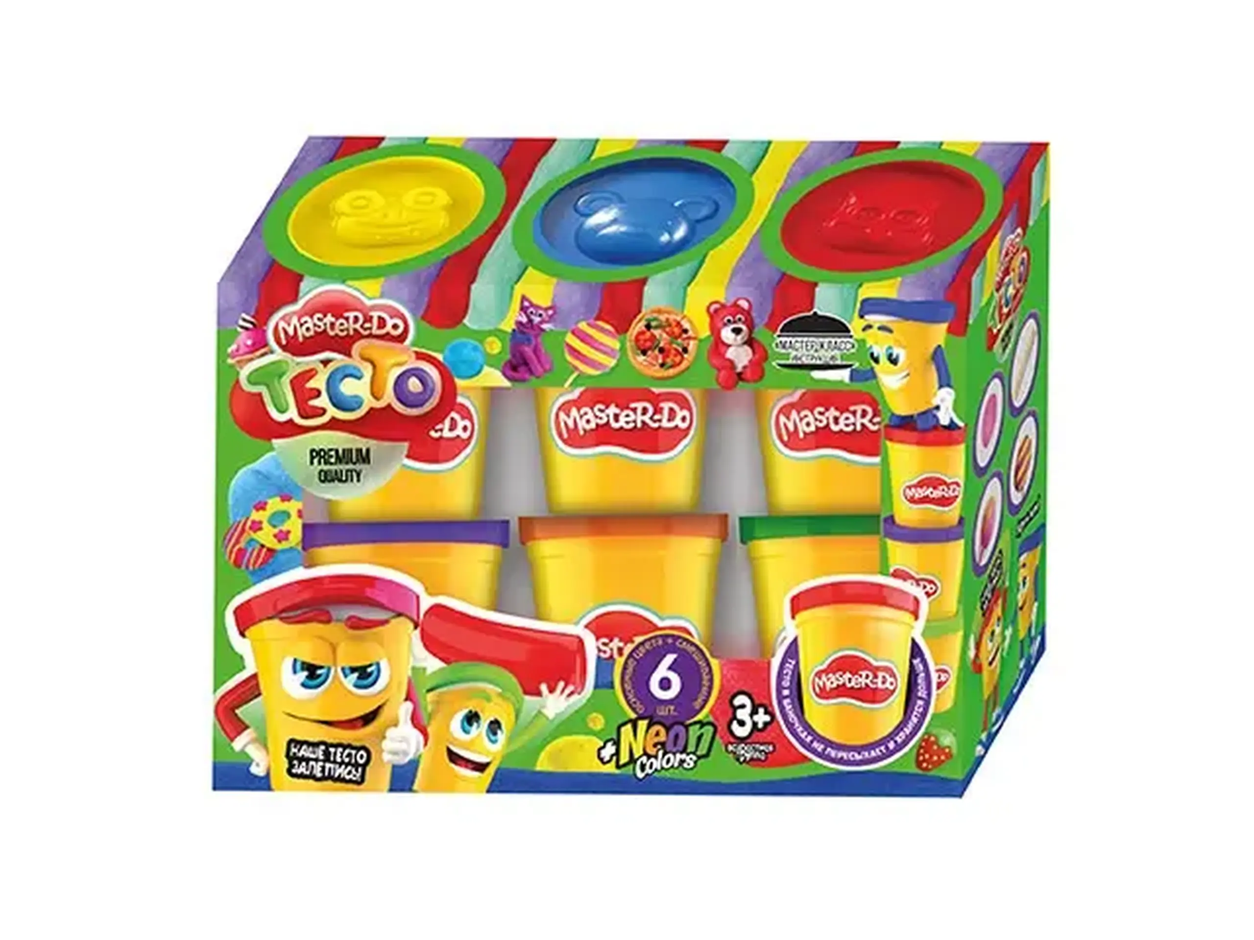 Set Creatie (Aluat pentru modelare MASTER DO) (caldarusa 6buc.X50g) 19 493