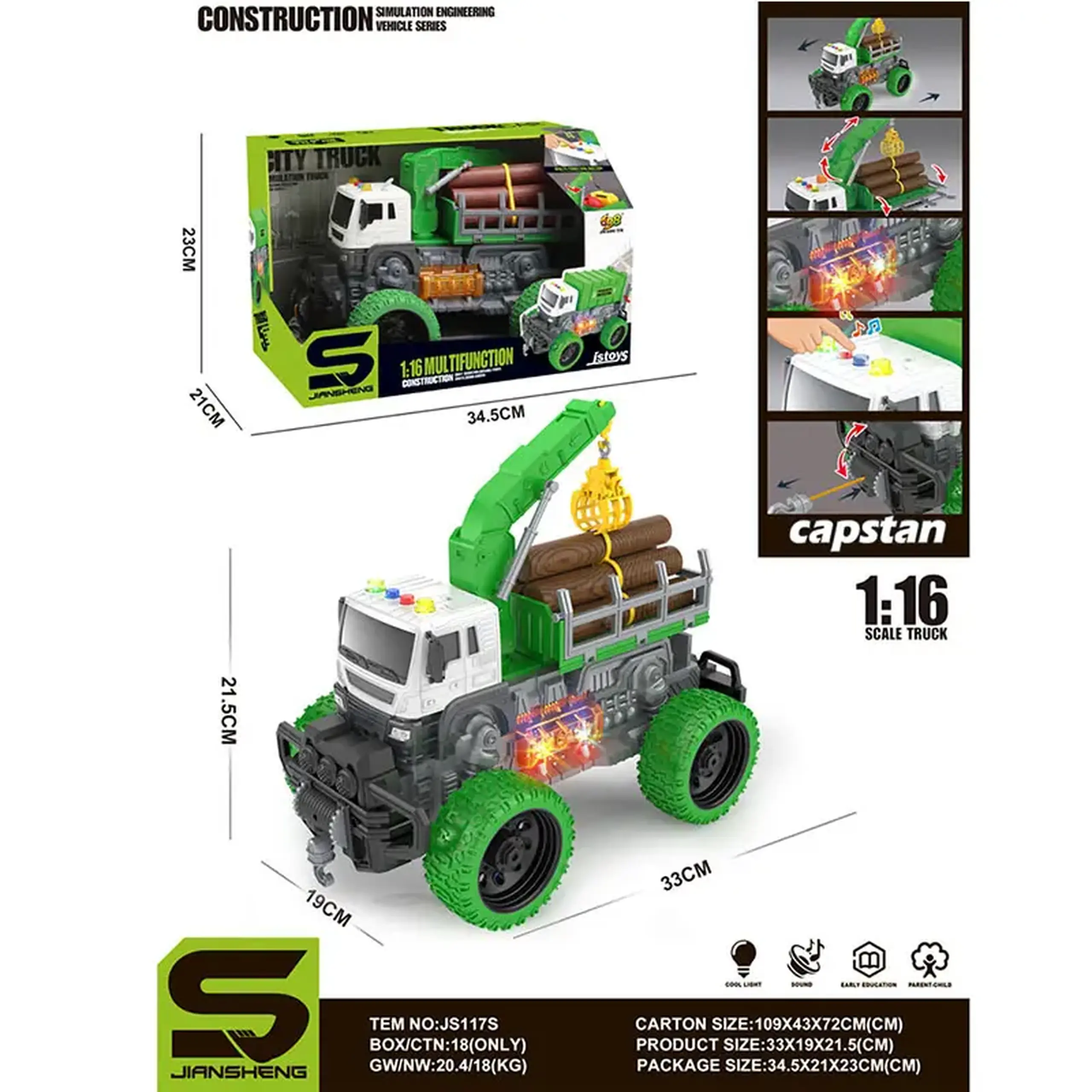 Masina camion cu sunet si lumini (instructiune in romana)