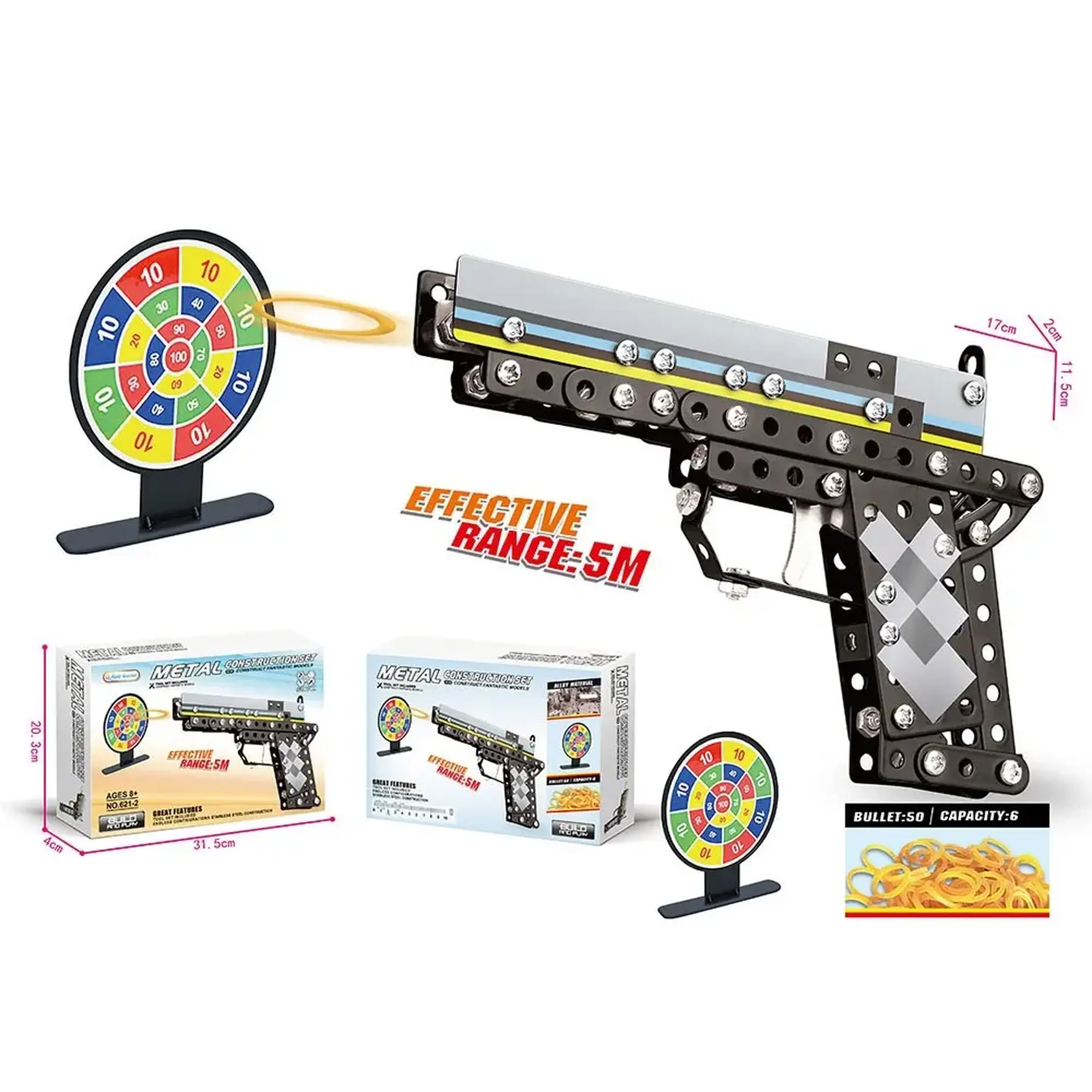 Constructor din metal 204pcs (instructiune in romana)