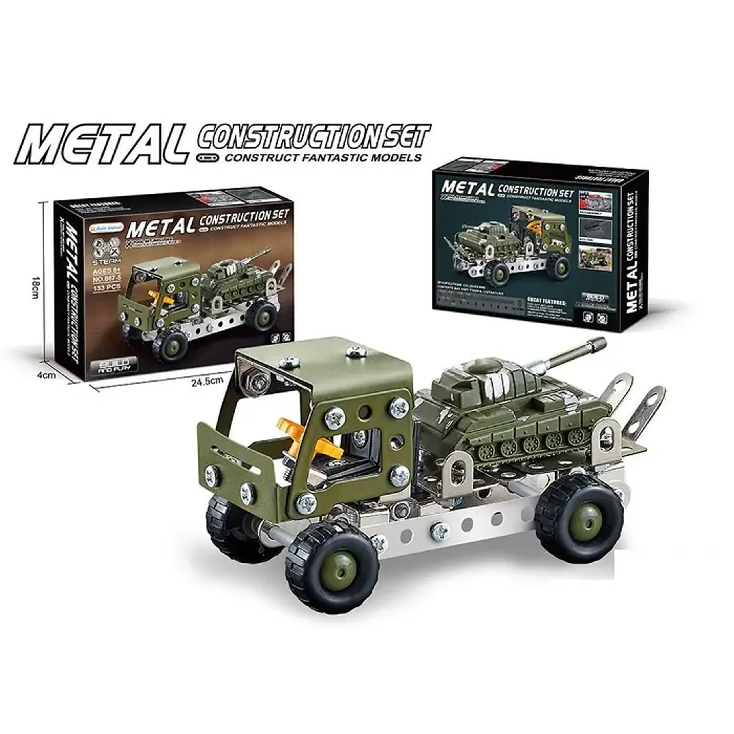 Constructor din metal 133pcs (instructiune in romana)