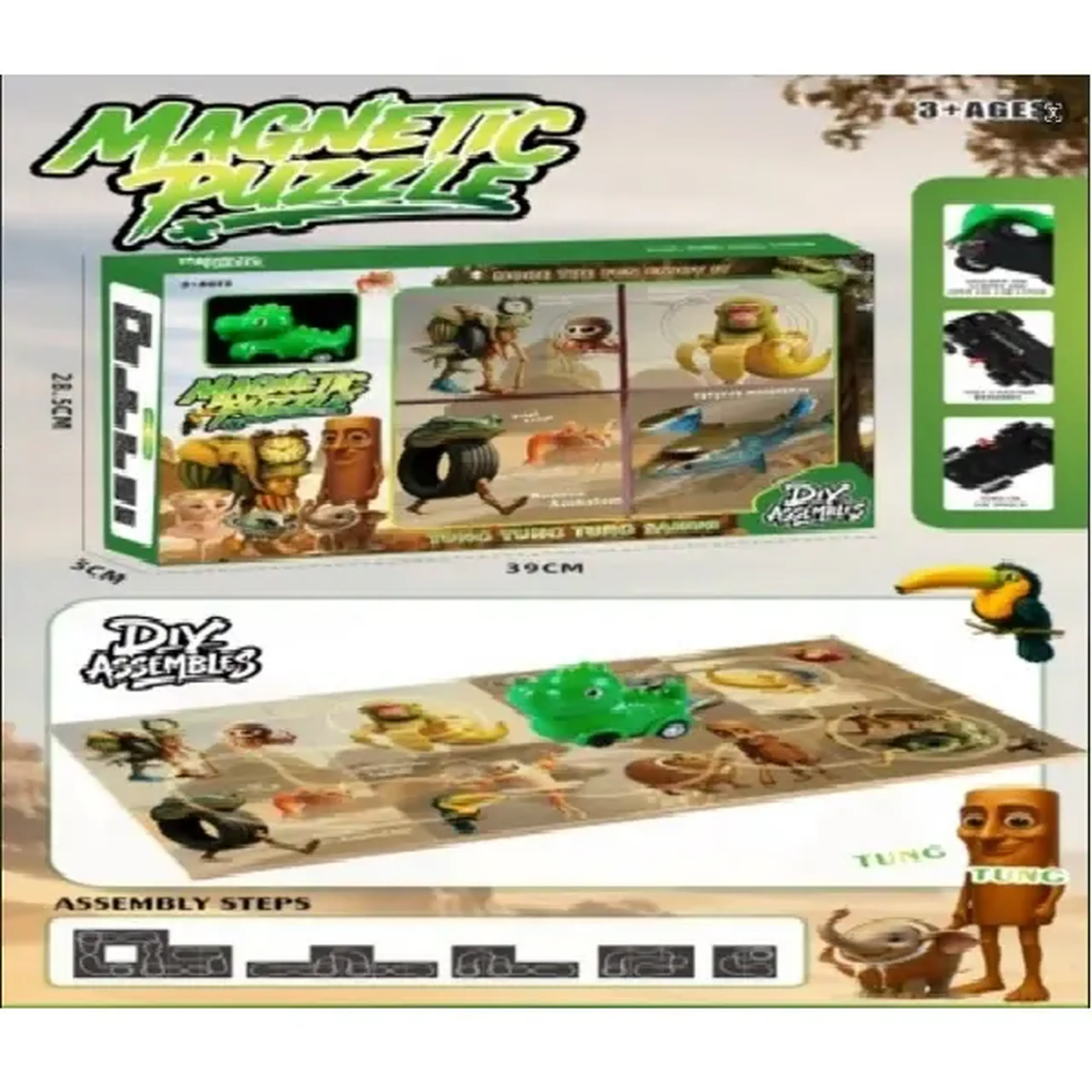 Set puzzle magnetic- traseu