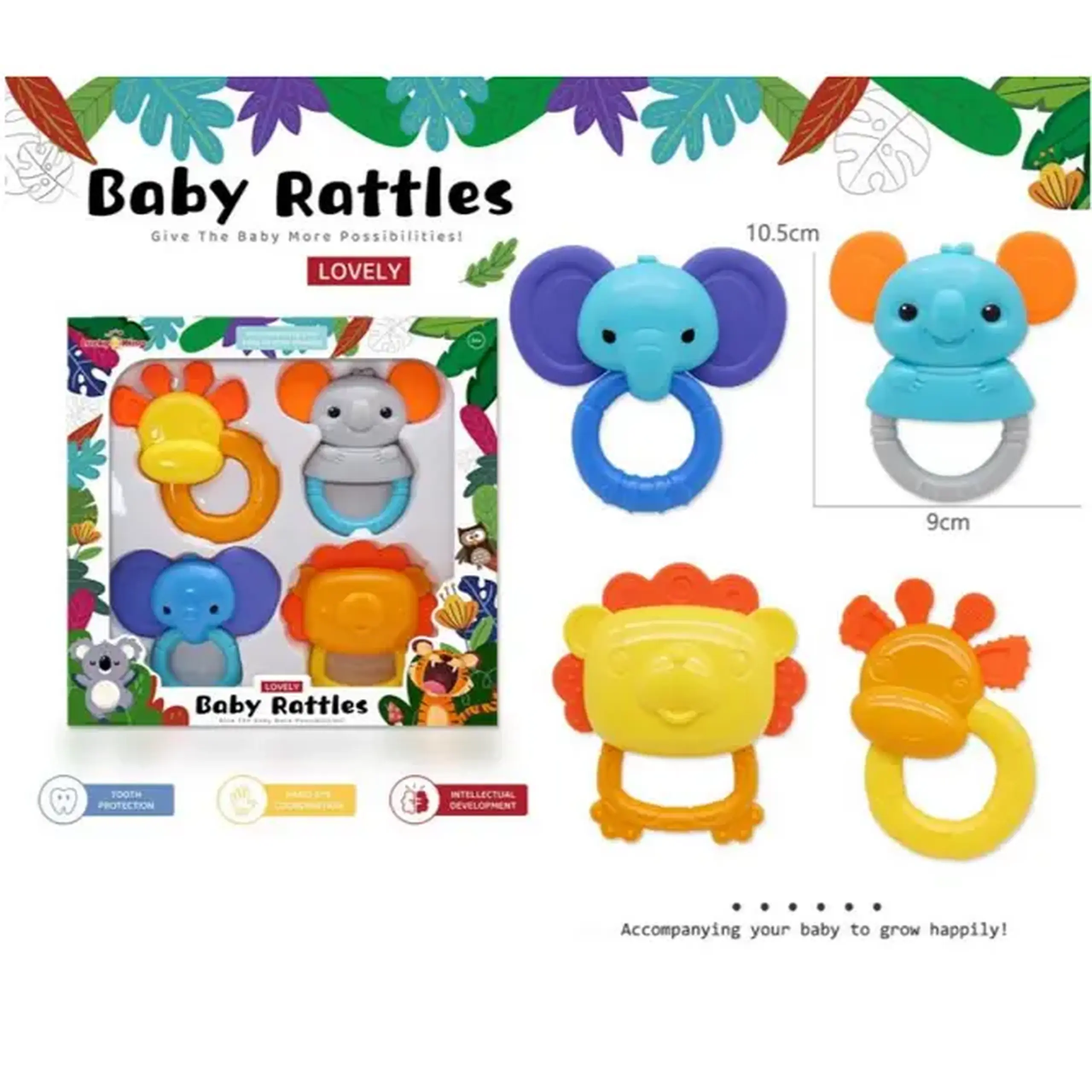 Set jucarii sunatoare (4pcs)