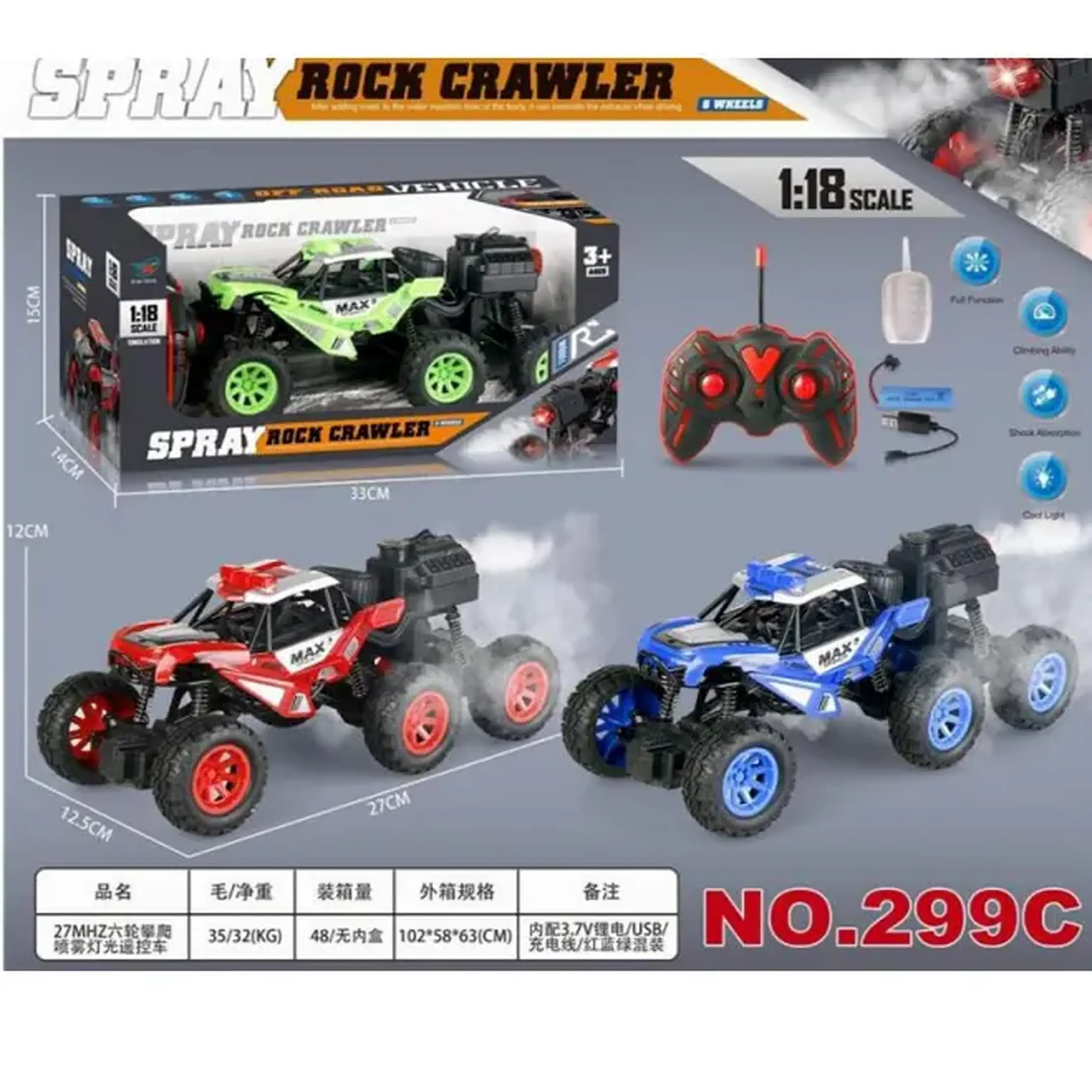 Masina cu R/C cu aburi si lumini