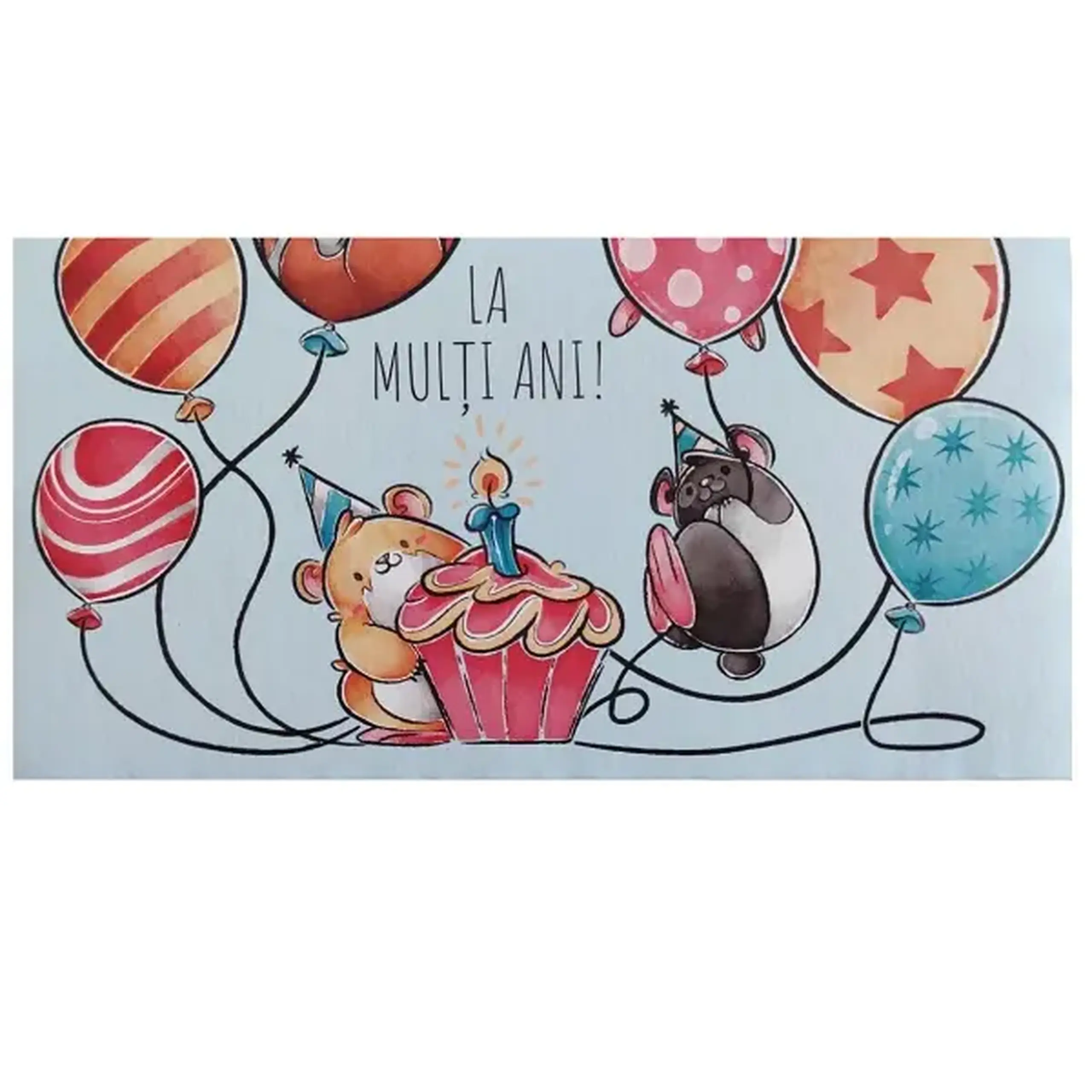 Felicitare plic La multi ani(10 buc)