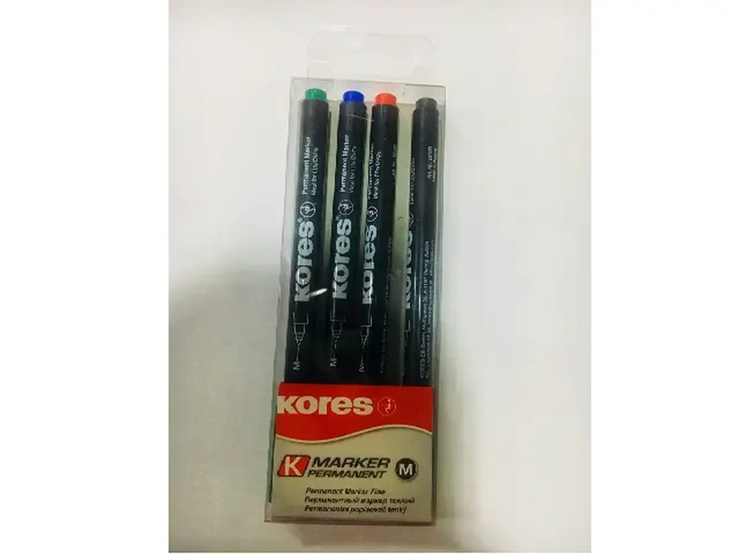 Marker Permanent Kores Set (CD/DVD/4 cul) 27 914