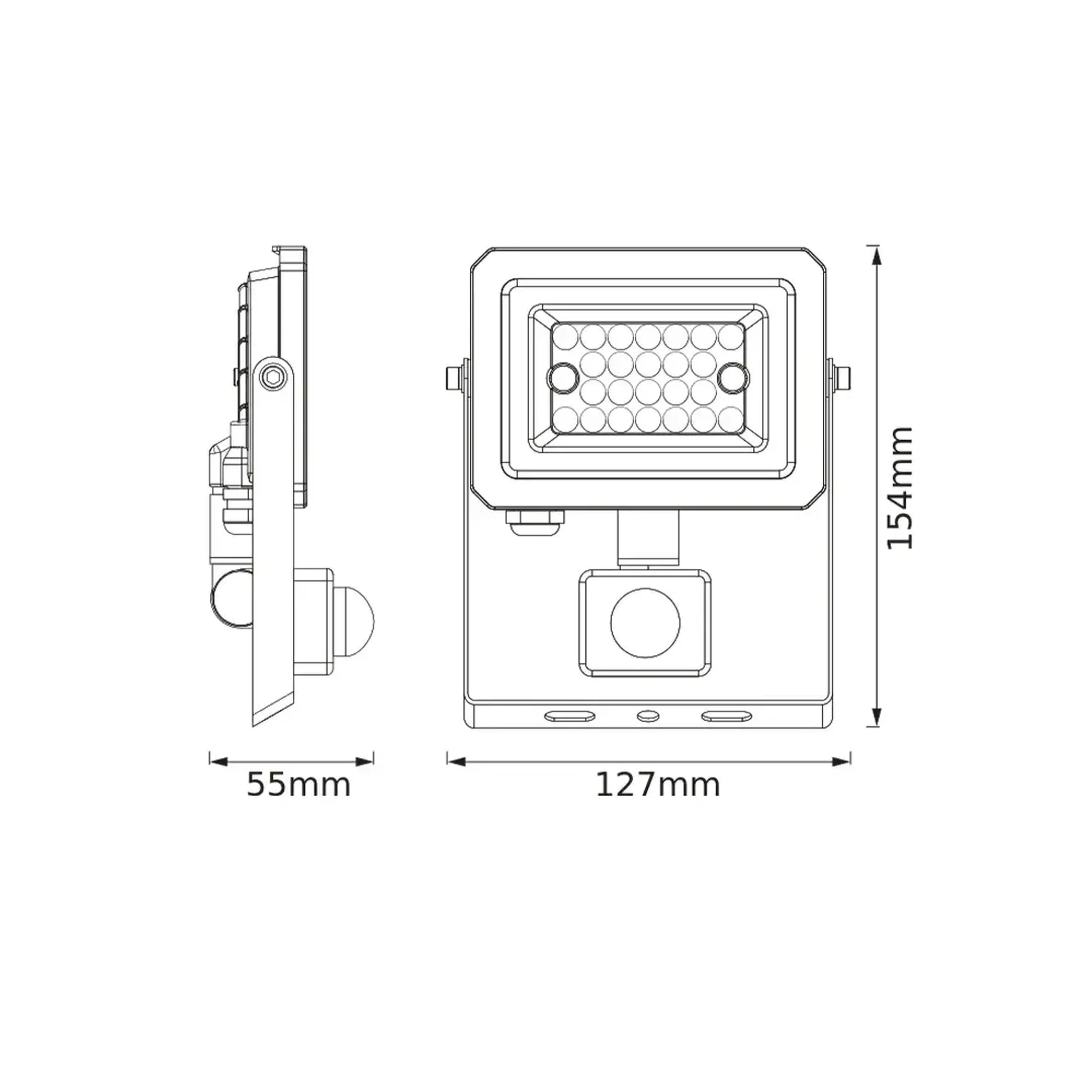 Proiector LED cu senzor de mișcare 10 W LED 3000 K 220 - 240 V IP65 OSRAM - 3000 K (K) 2000 lm (lm)