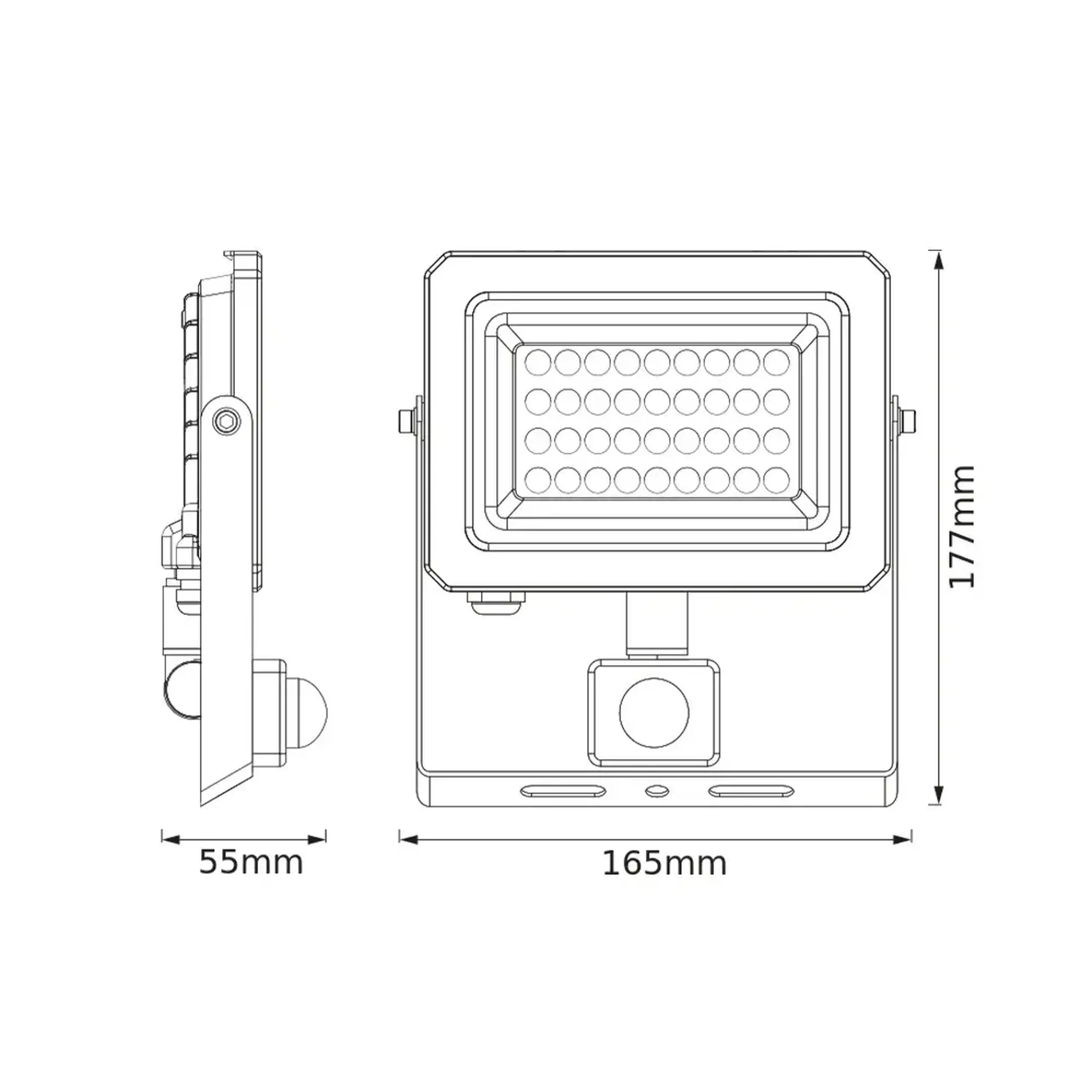 Proiector LED cu senzor de mișcare 10 W LED 3000 K 220 - 240 V IP65 OSRAM - 4000 K (K) 3300 lm (lm)