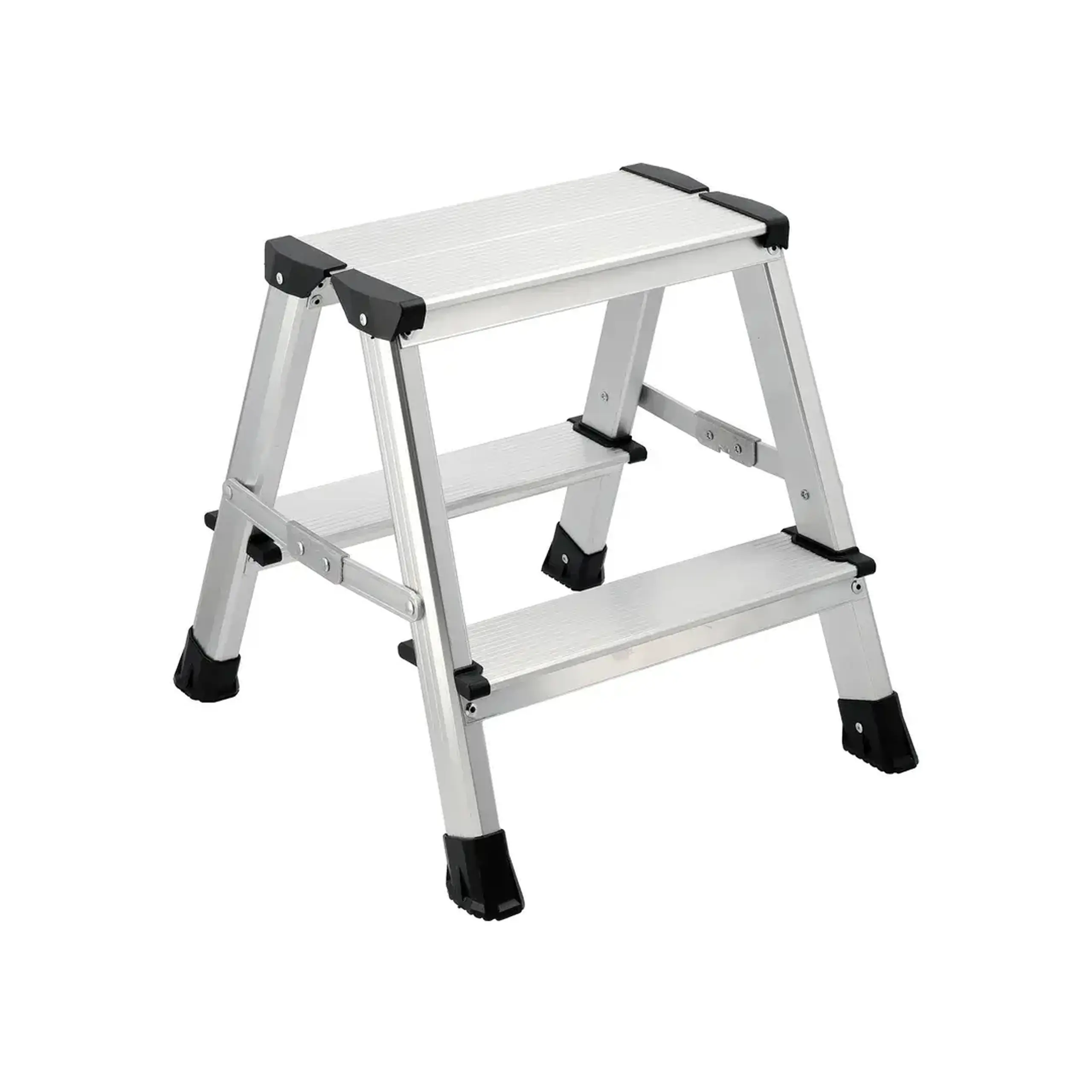 Scară pliantă dublă 2 trepte 150 kg Vorel