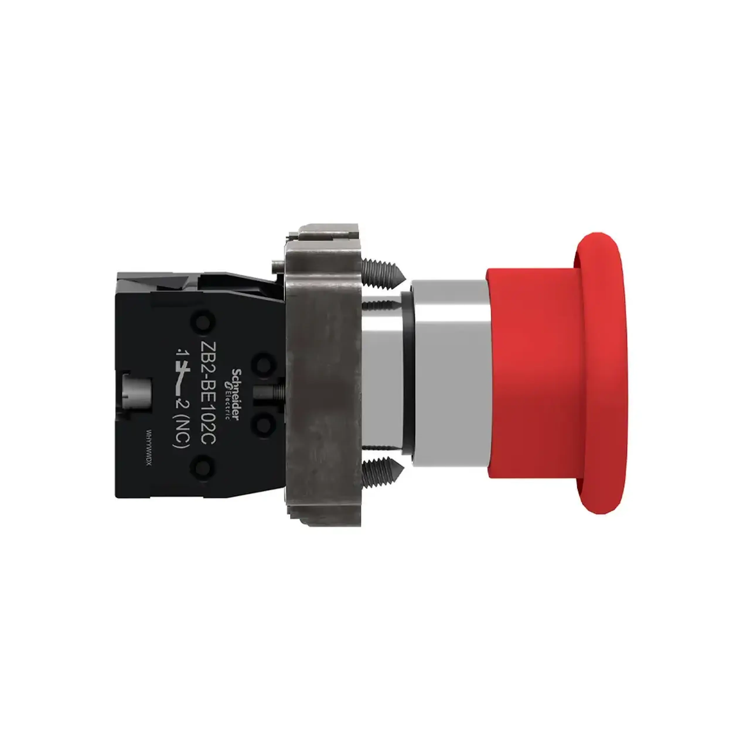 Buton cu revenire 220 - 240 V 3 A IP65 Roșu Schneider-Electric