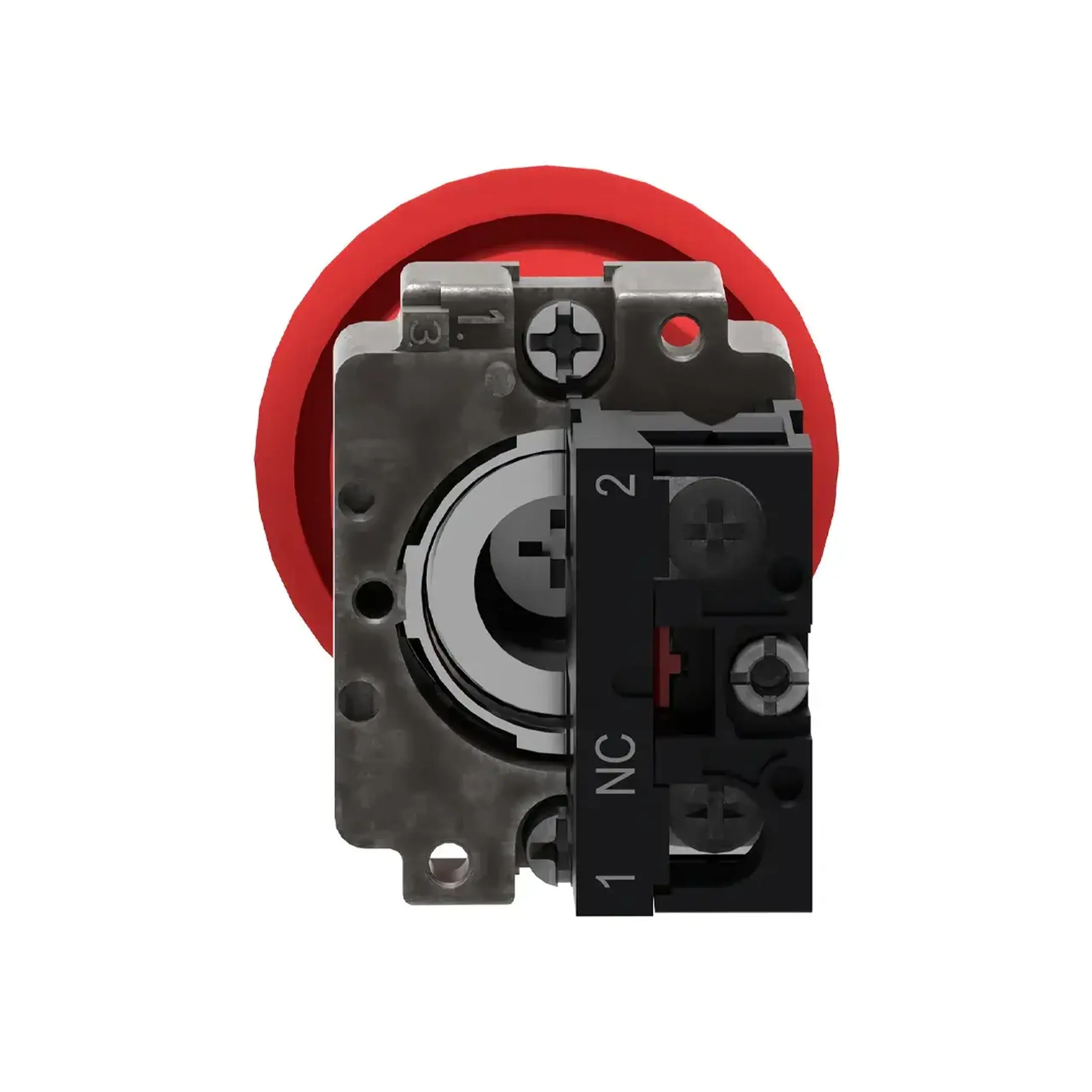 Buton cu revenire 220 - 240 V 3 A IP65 Roșu Schneider-Electric