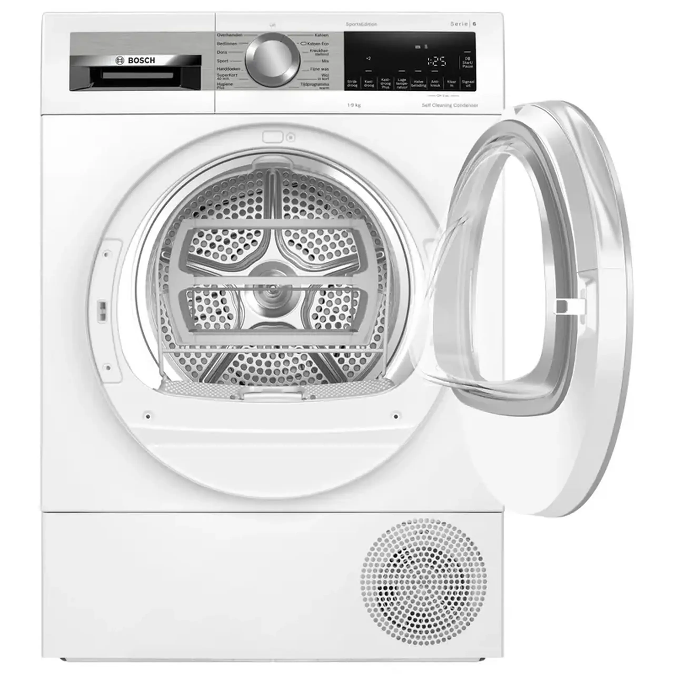 Uscător de rufe Bosch WQG245D9NL, 9kg, Alb