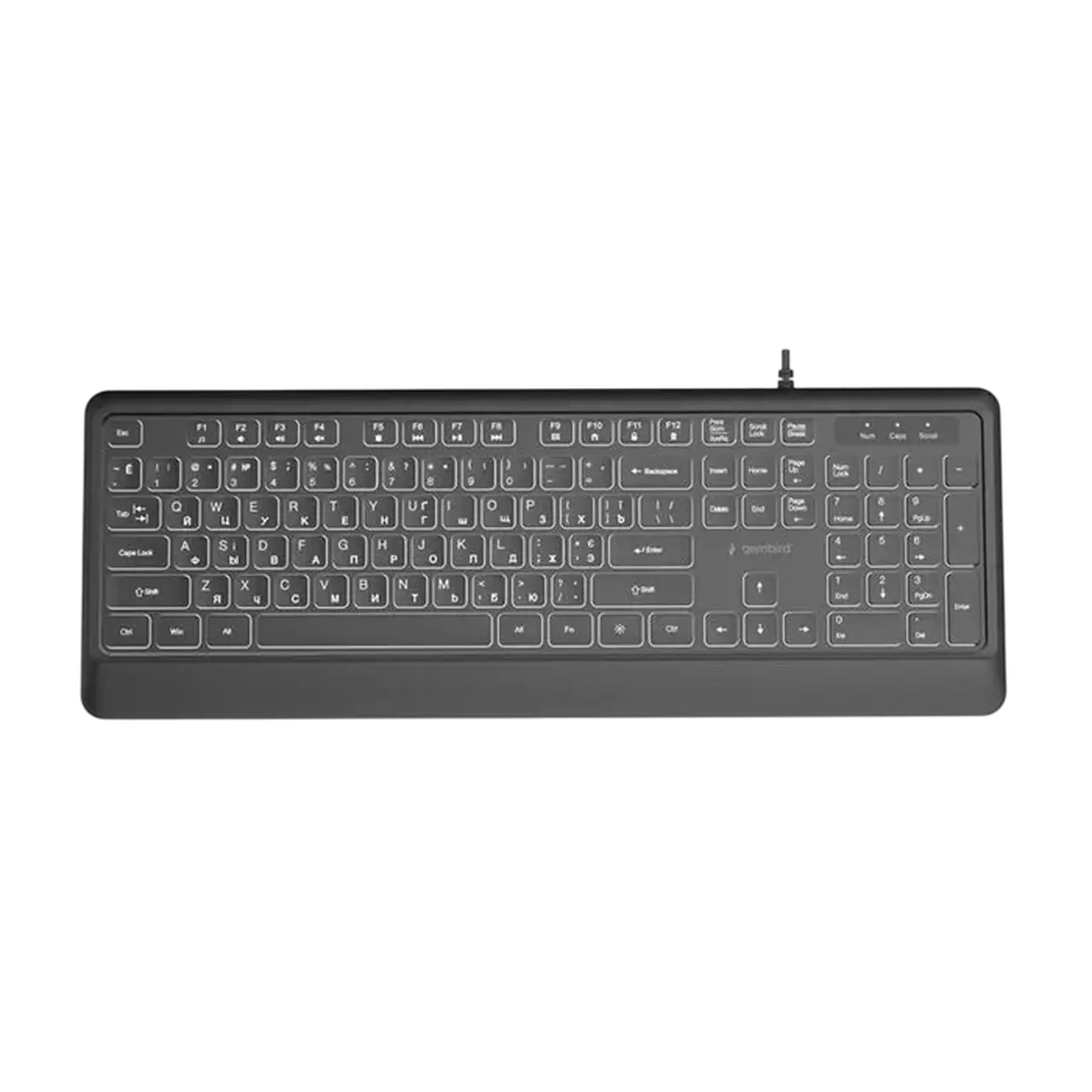 Tastatură Gembird KB-MCH-05-CYRL, Cu fir, Negru