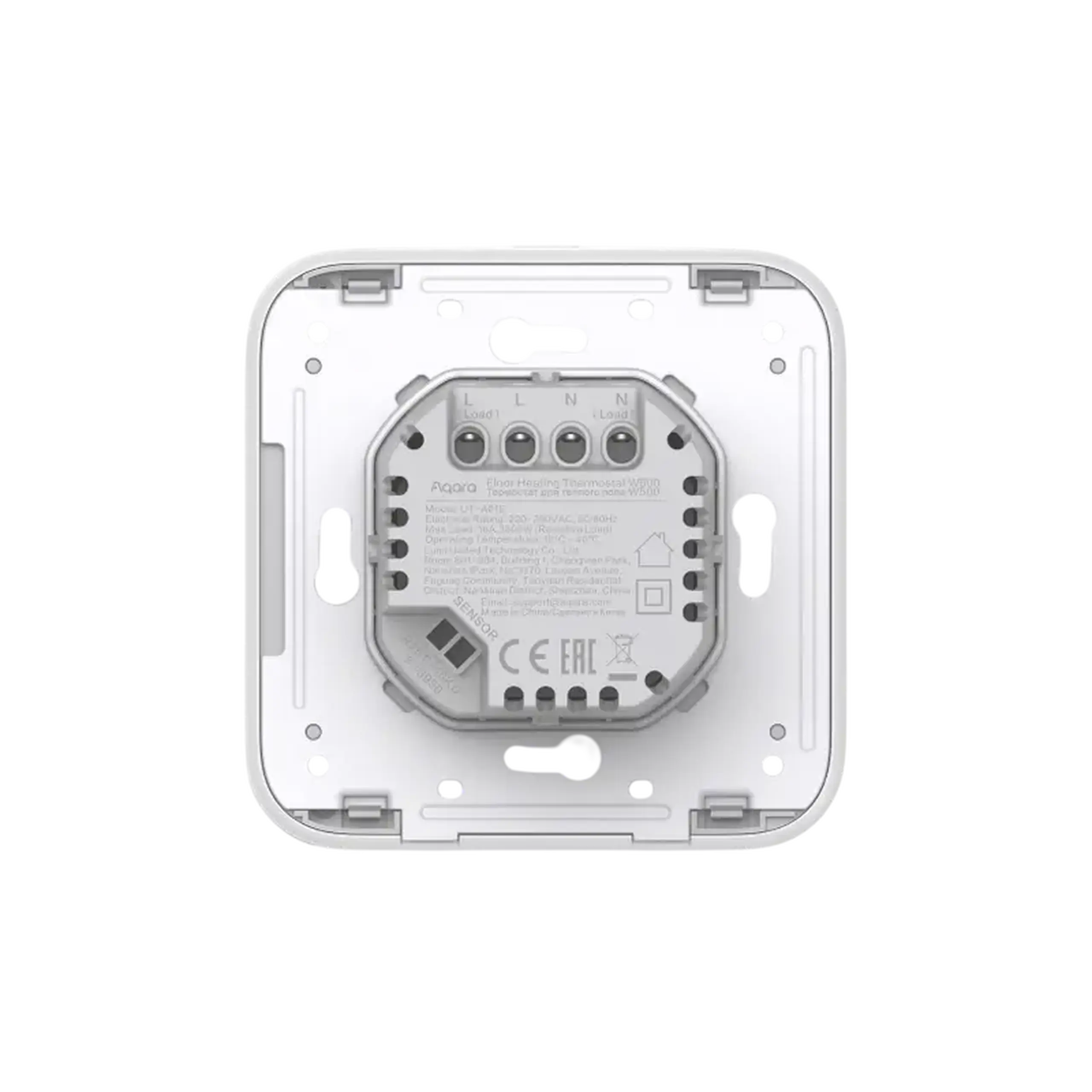 Termostat inteligent AQARA Floor Heating Thermostat W500, Alb