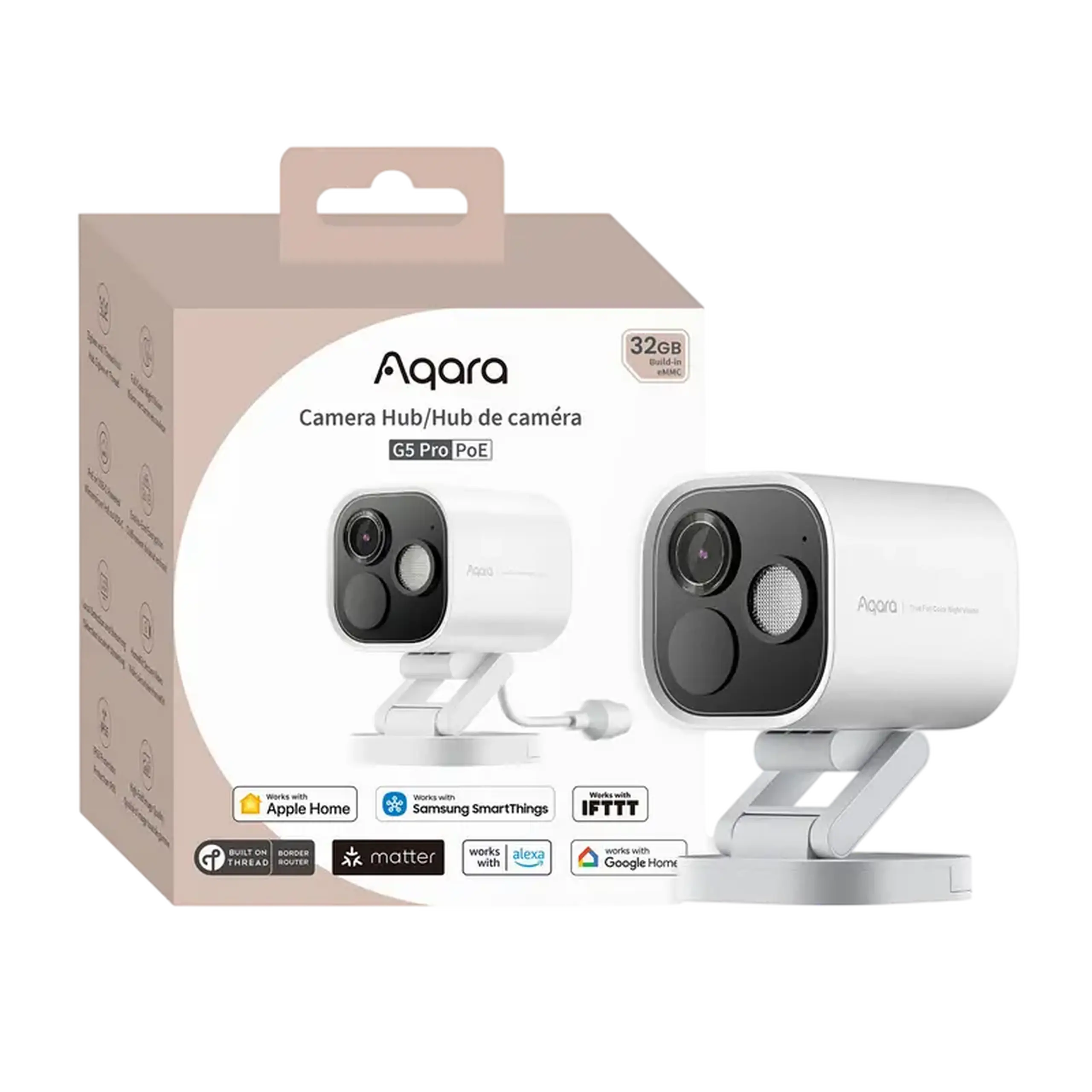 Camera de supraveghere Smart AQARA Hub G5 Pro, Alb