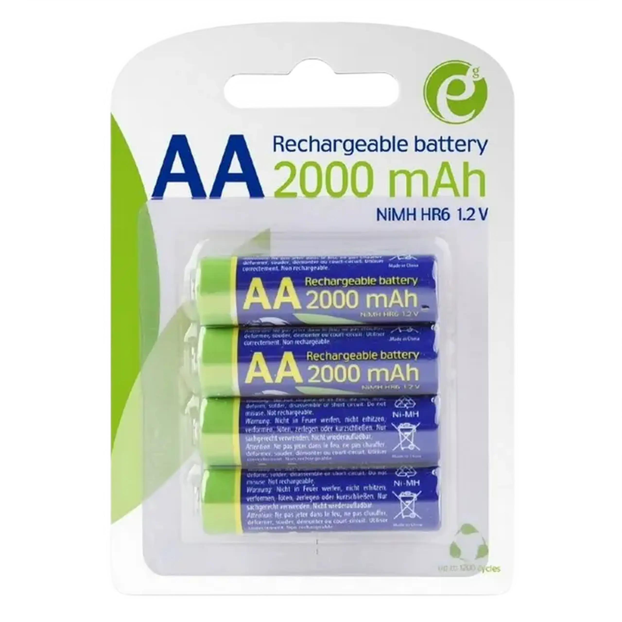 Acumulatori Energenie EG-BA-AA20R4-01, AA, 2000mAh, 4buc.