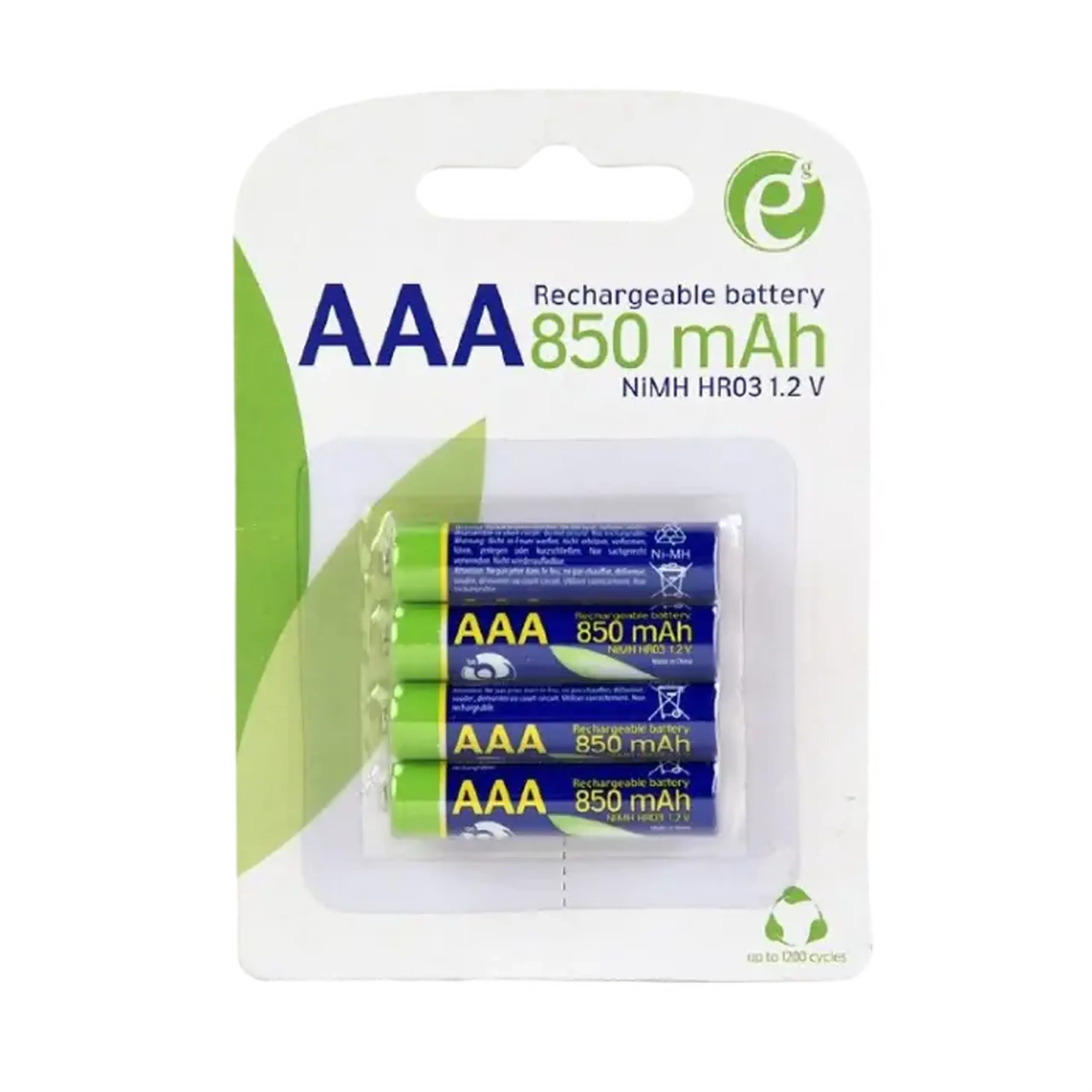 Baterii Energenie EG-BA-AAA8R4-01, AAA, 850mAh, 4buc.