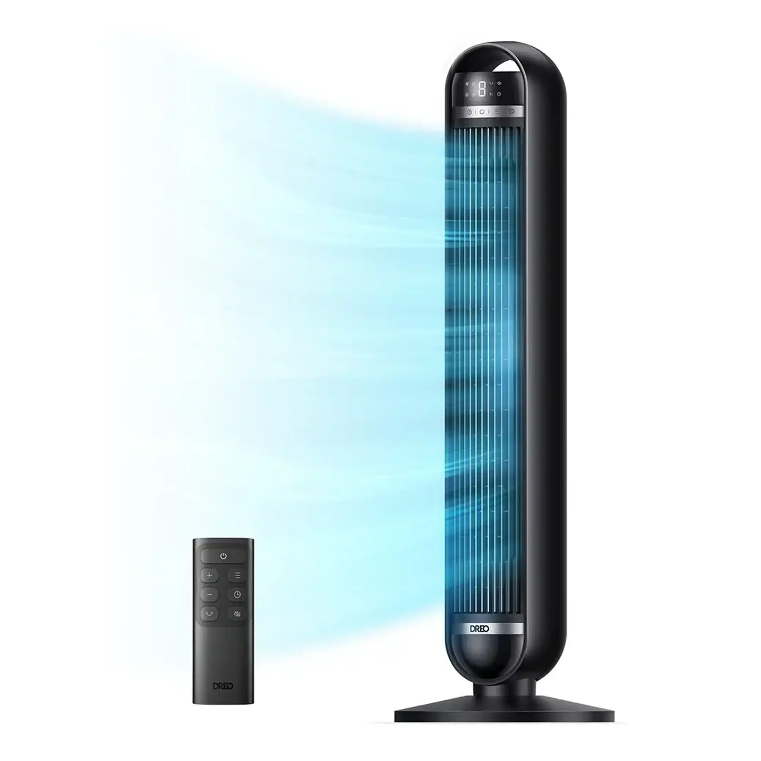 Ventilator turn DREO Nomad DR-HTF014, 8 viteze, 4 moduri de functionare,telecomanda, negru