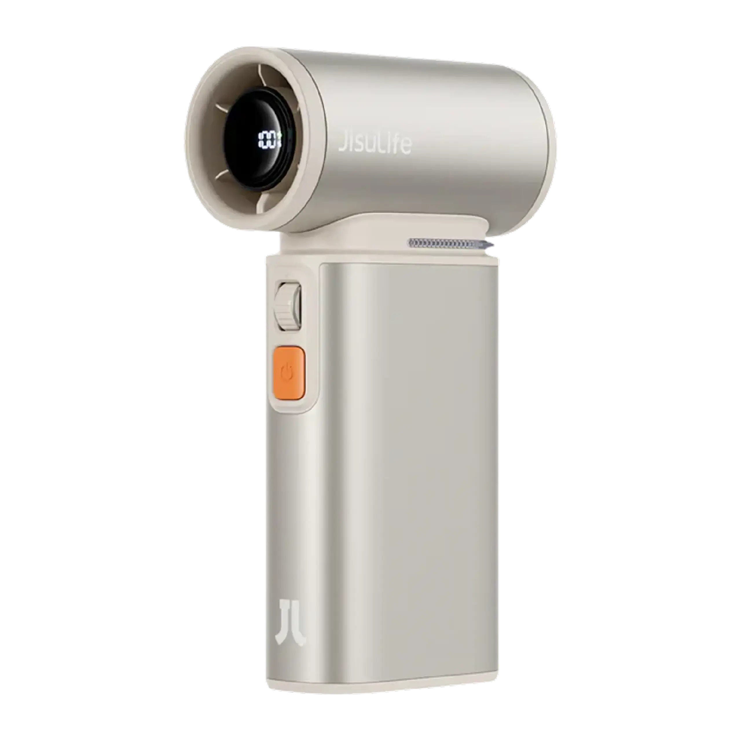 Ventilator portabil de mina JISULIFE Ultra 1, autonomie 1-6h, baterie 9000mAh, 100 viteze, Bej