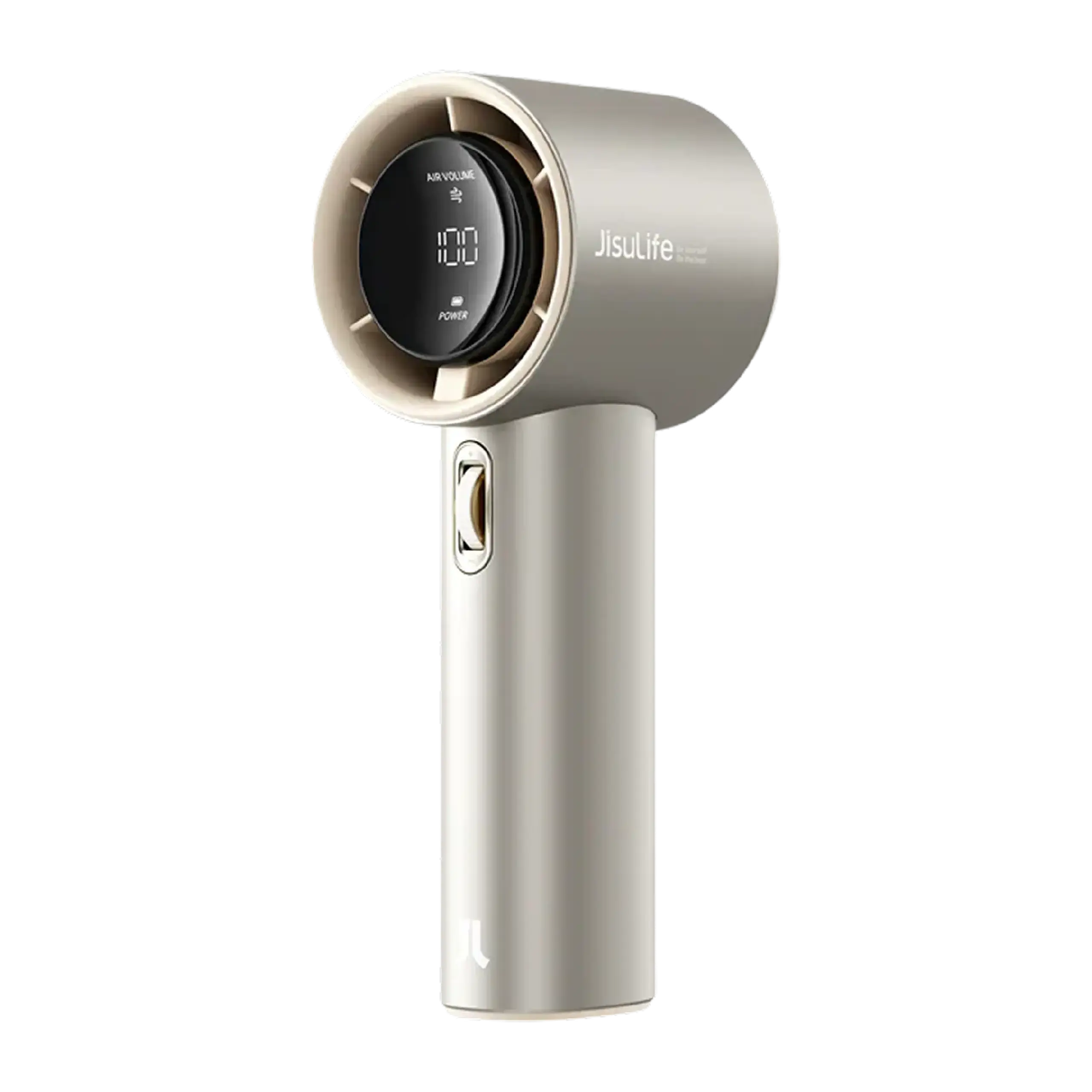 Ventilator portabil de mina JISULIFE Pro1 S, autonomie 3-15h, baterie 5000mAh, 100 viteze, Maro