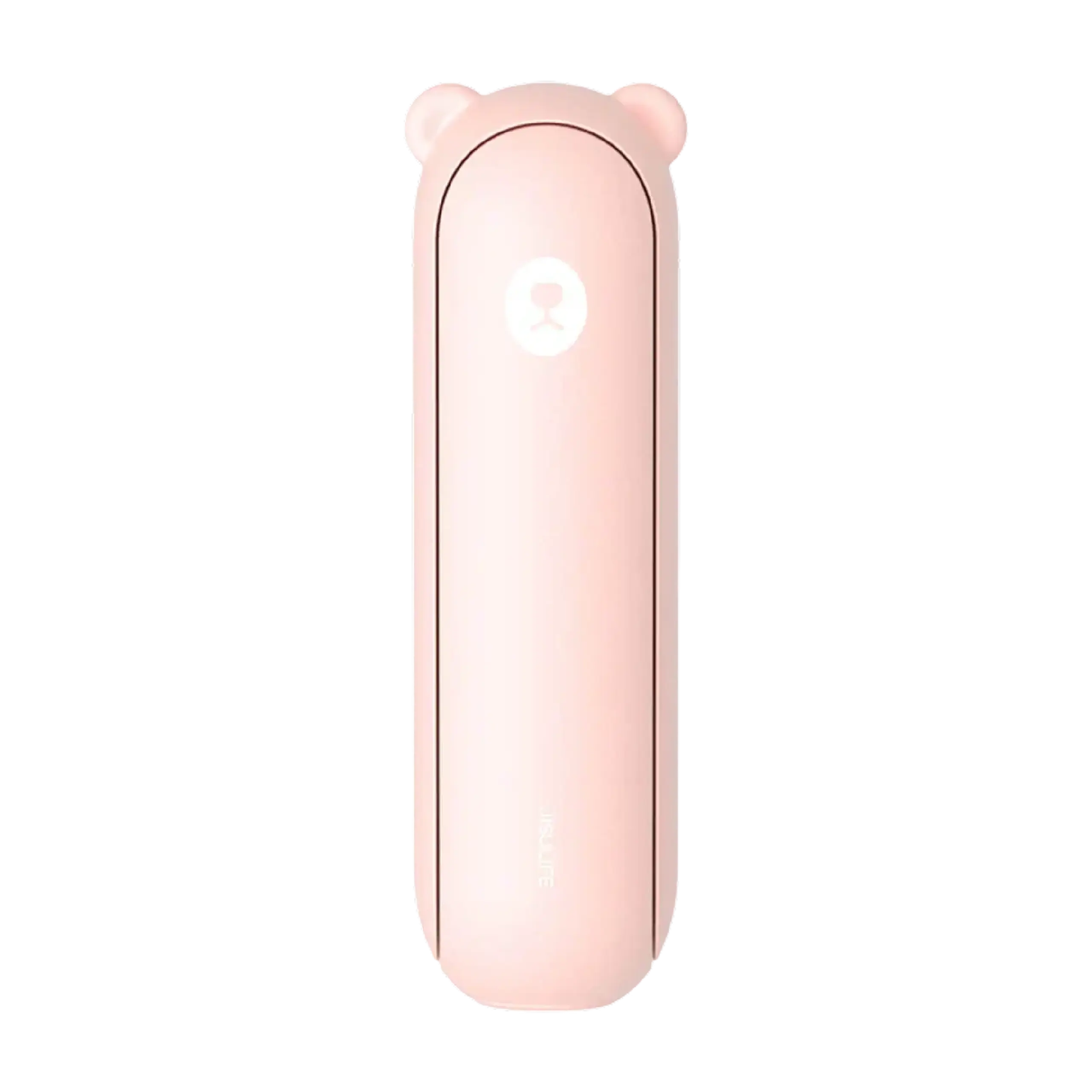 Ventilator portabil de mina JISULIFE F8 Plus, autonomie 11-46h, baterie 4500mAh, 3 viteze, Roz