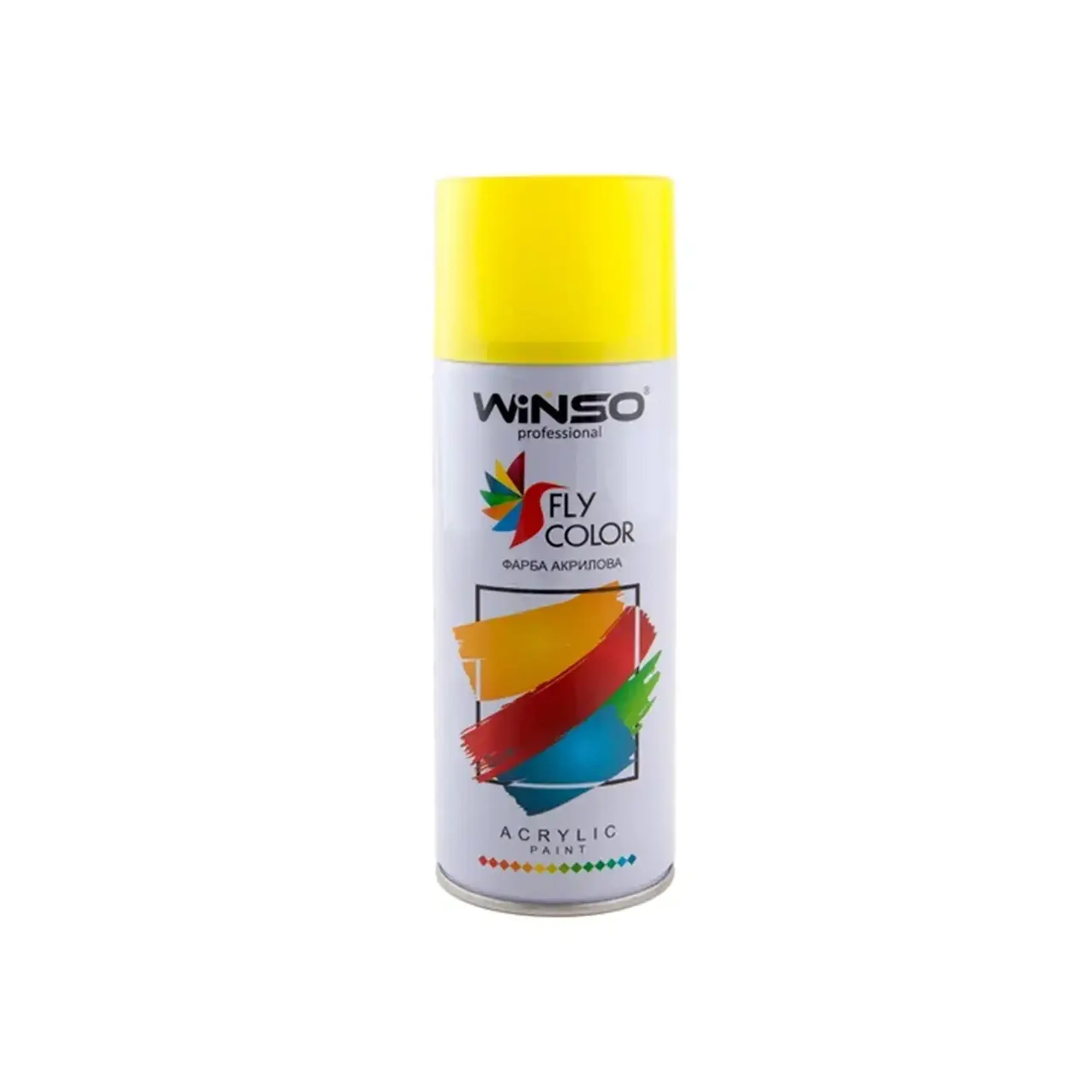 Vopsea spray acrilică Fly Color galben 450 ml WINSO